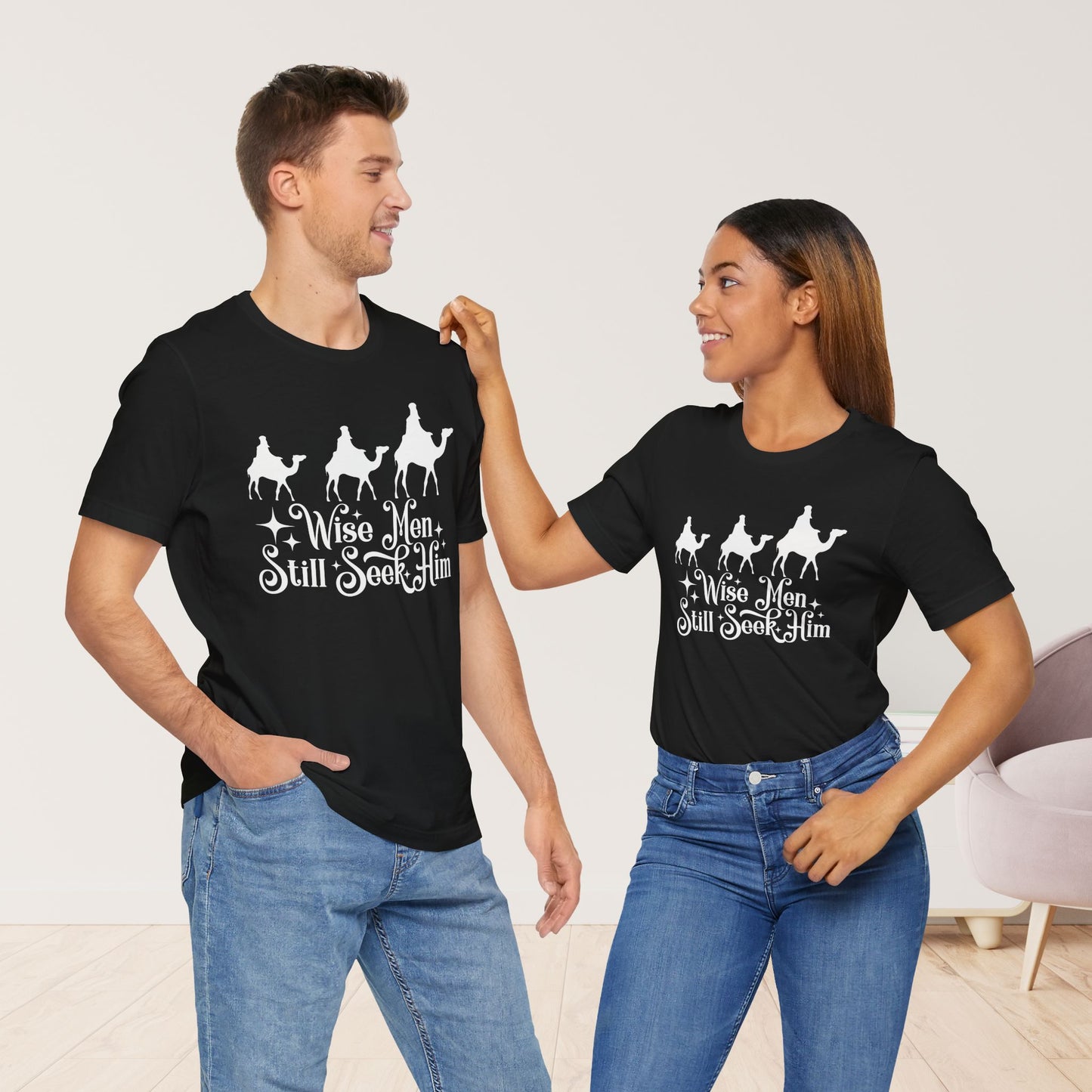 Wise Men Still Seek Him Soft Cotton Tee - Christian Christmas Shirt