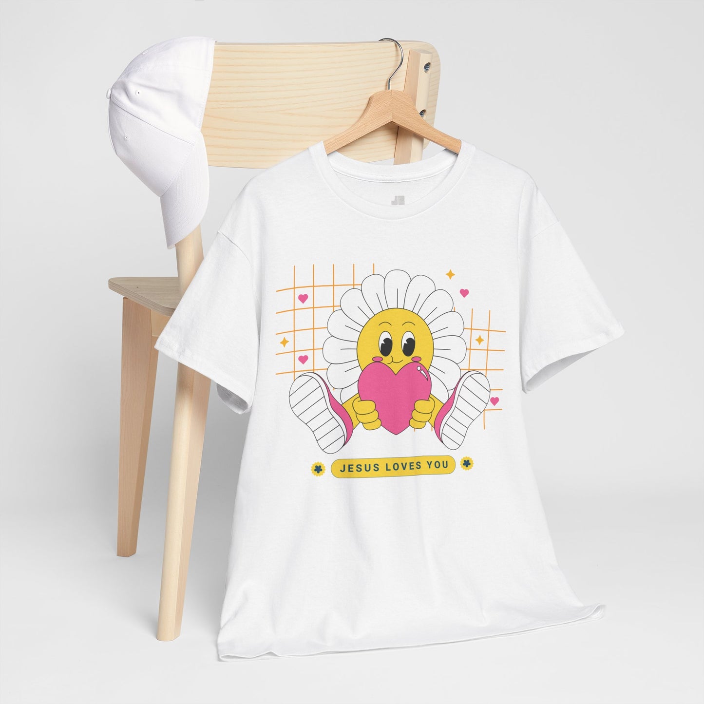 Jesus Loves You Heavy Cotton Tee
