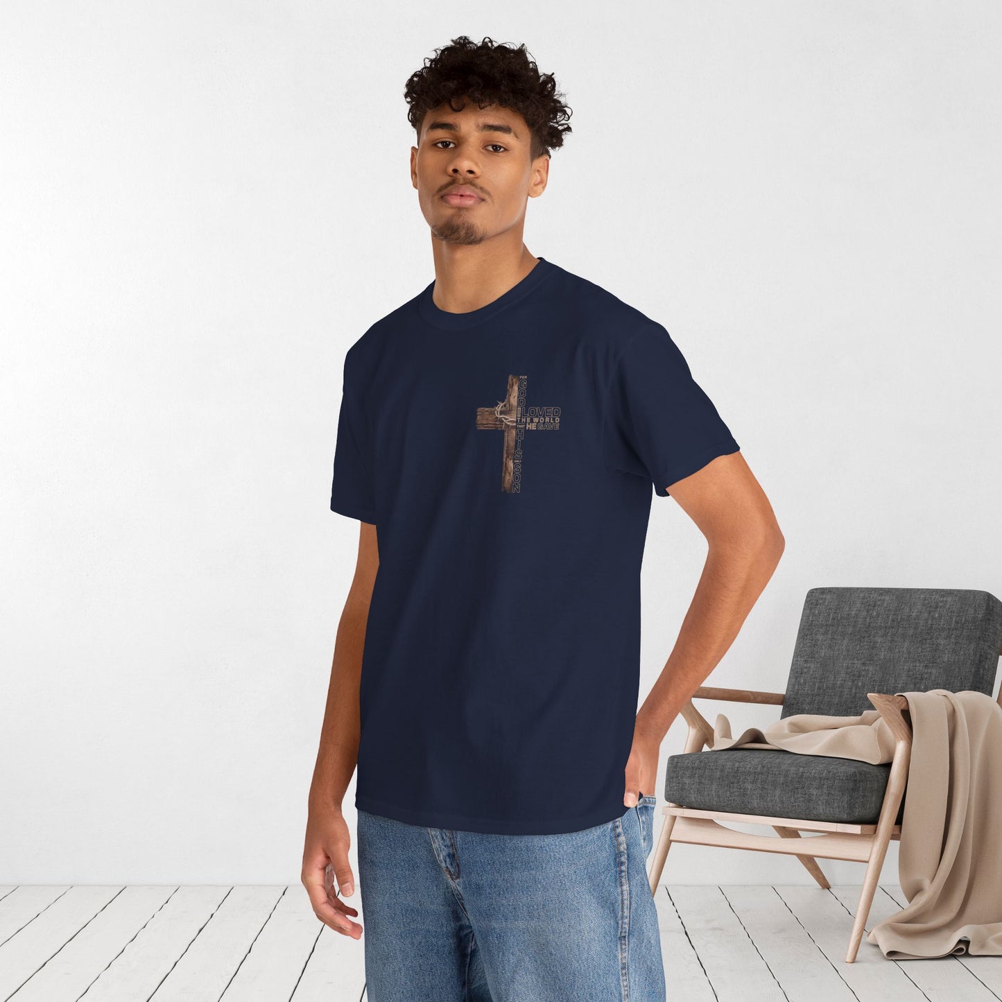 John 3:16 Heavy Cotton Tee