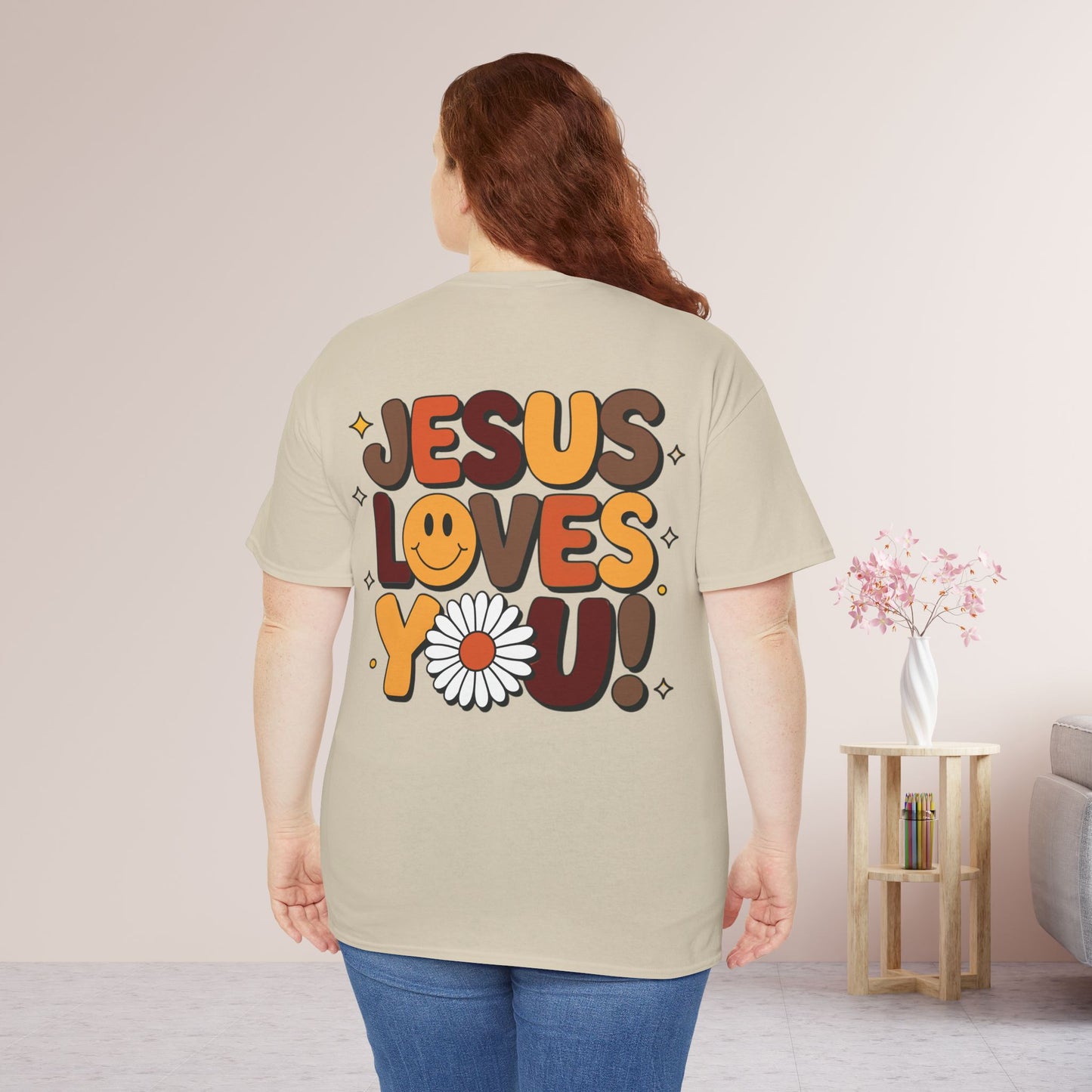 Jesus Loves You Heavy Cotton Tee