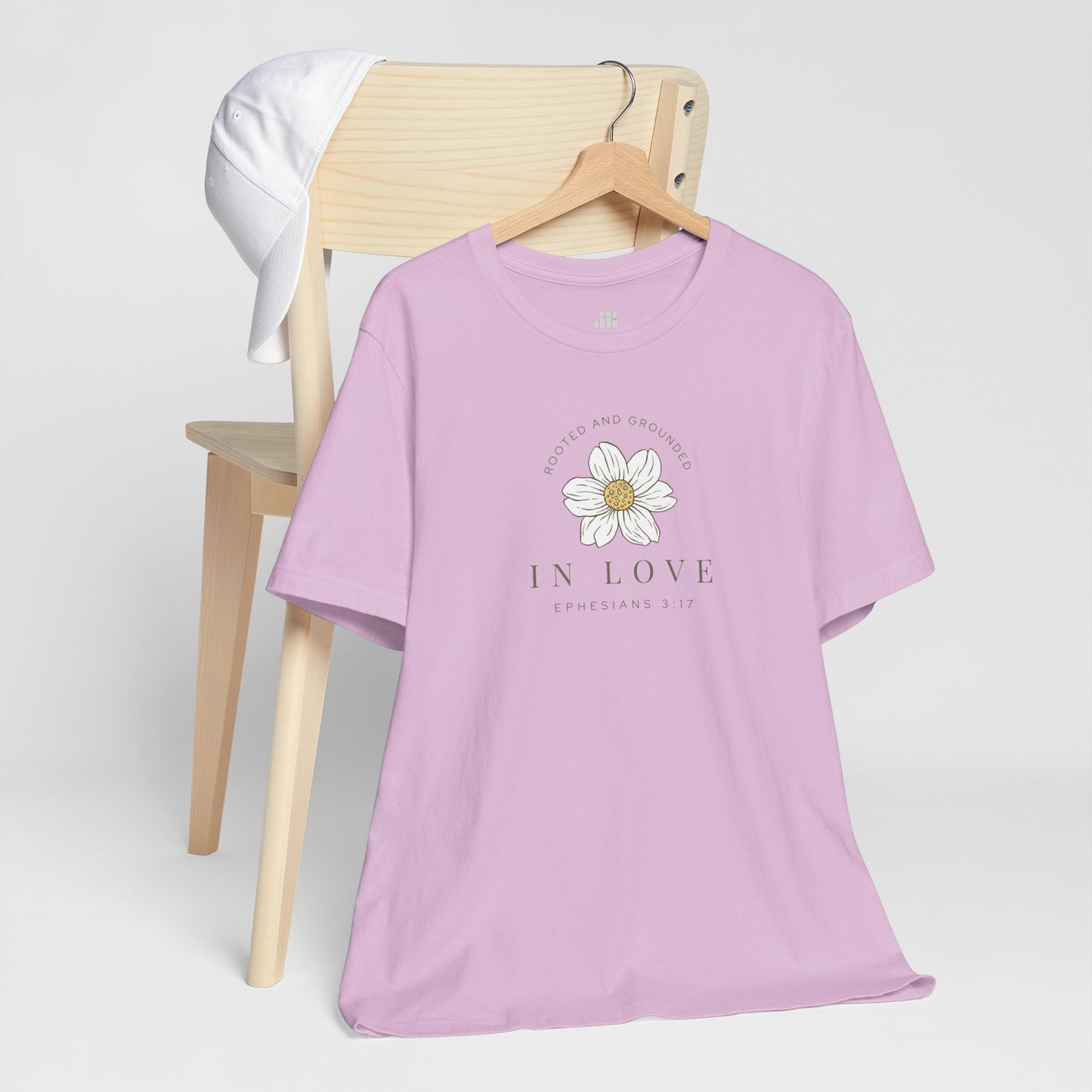 Rooted and Grounded in Love Soft Cotton Tee