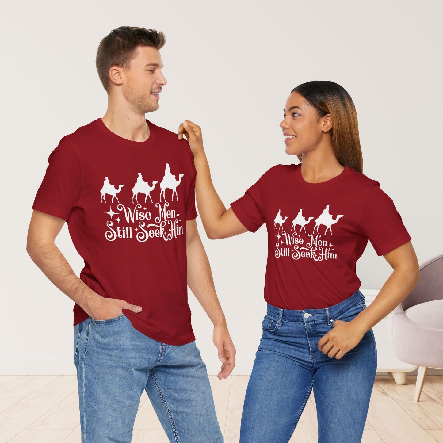 Wise Men Still Seek Him Soft Cotton Tee - Christian Christmas Shirt