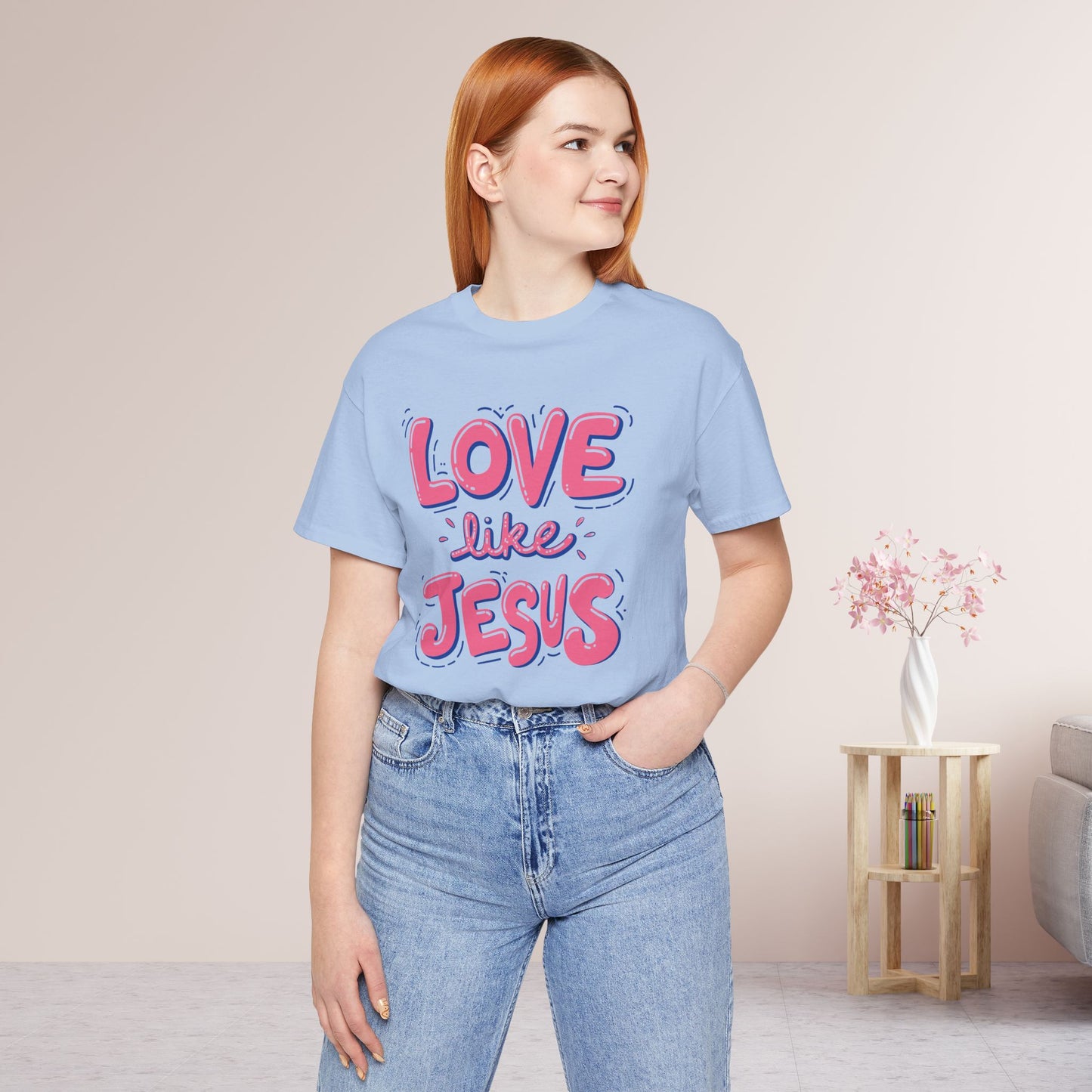 Love Like Jesus Soft Cotton Tee - Christian Shirt
