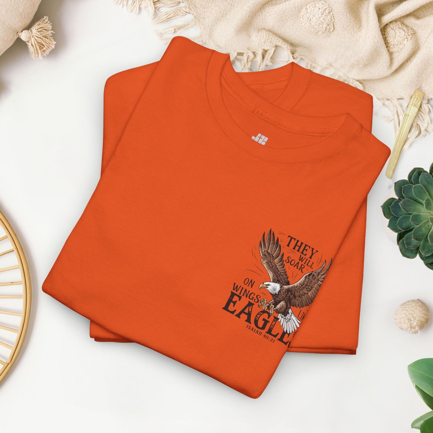 They Will Soar on Wings Like Eagles Heavy Cotton Tee