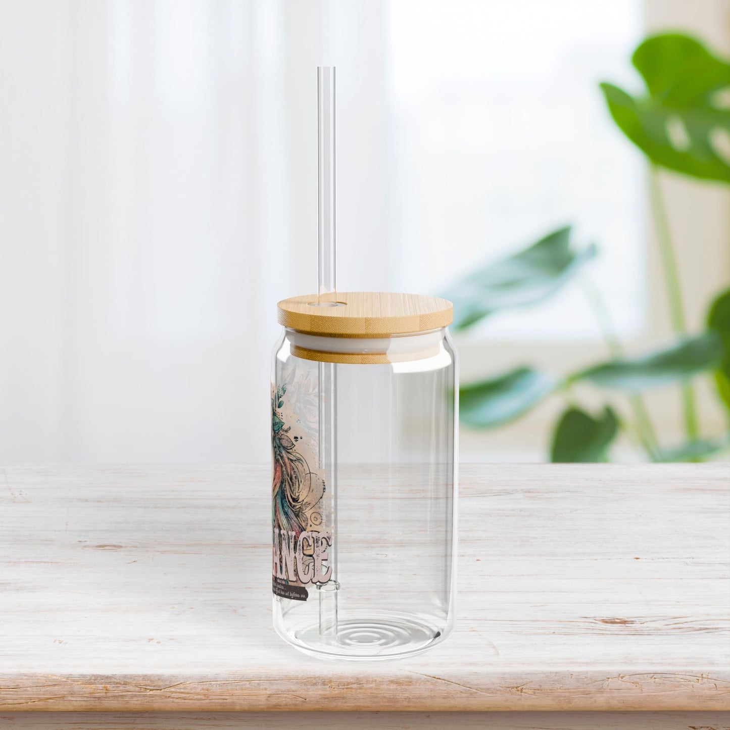 Endurance Sipper Glass with Bamboo Lid & Straw - 16 oz