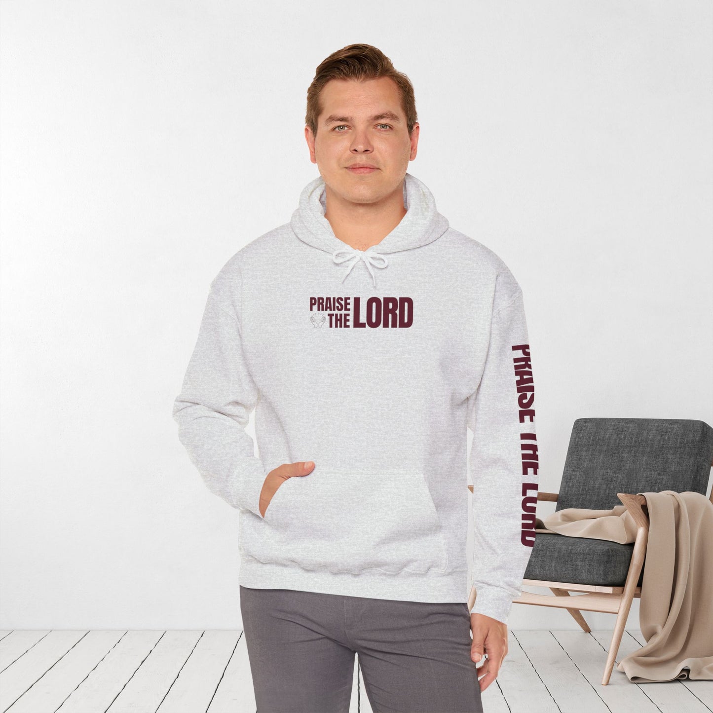 Praise The Lord Hoodie - Psalm 117:1-2 Bible Verse Christian Hoodie