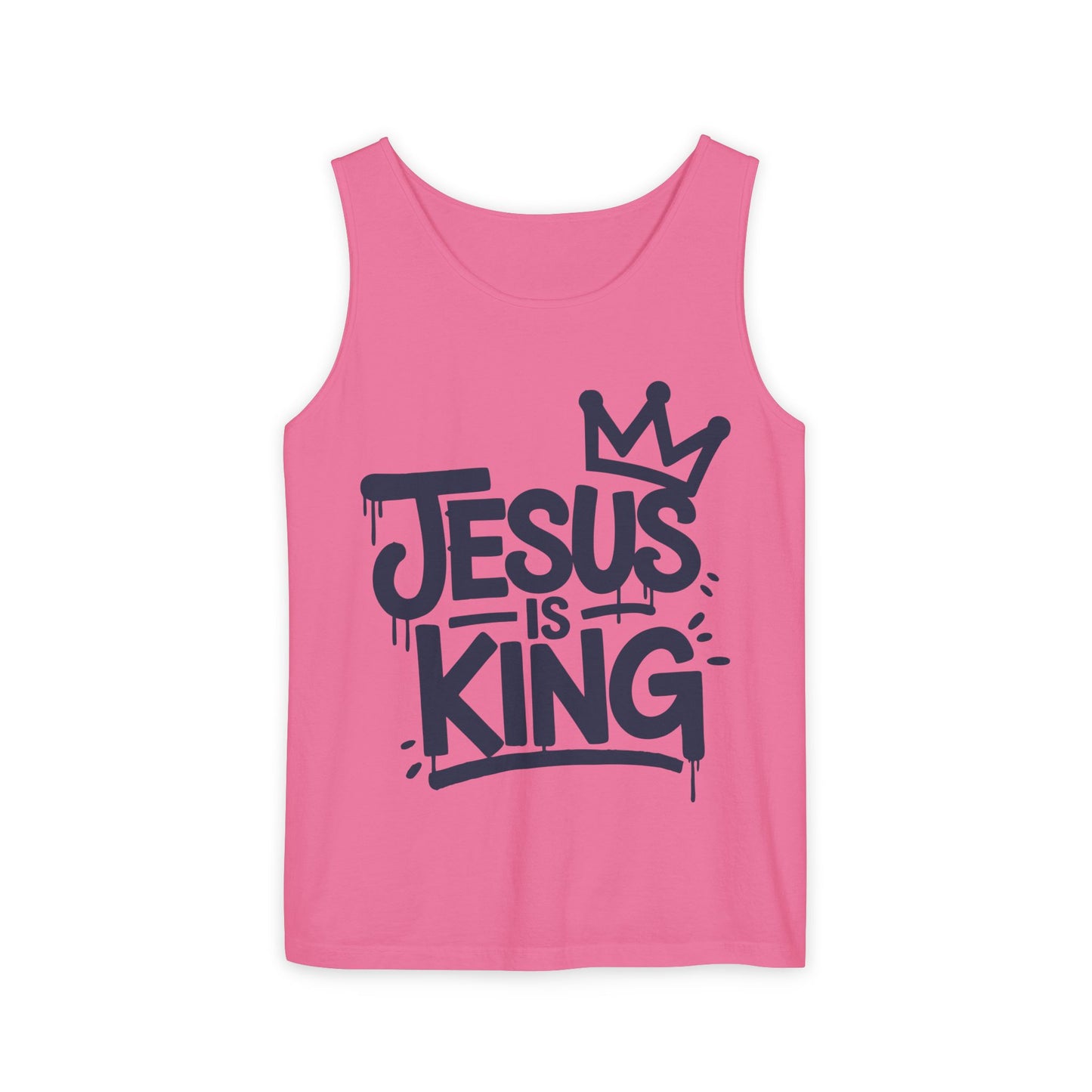 Jesus is King Comfort Colors Garment-Dyed Tank Top
