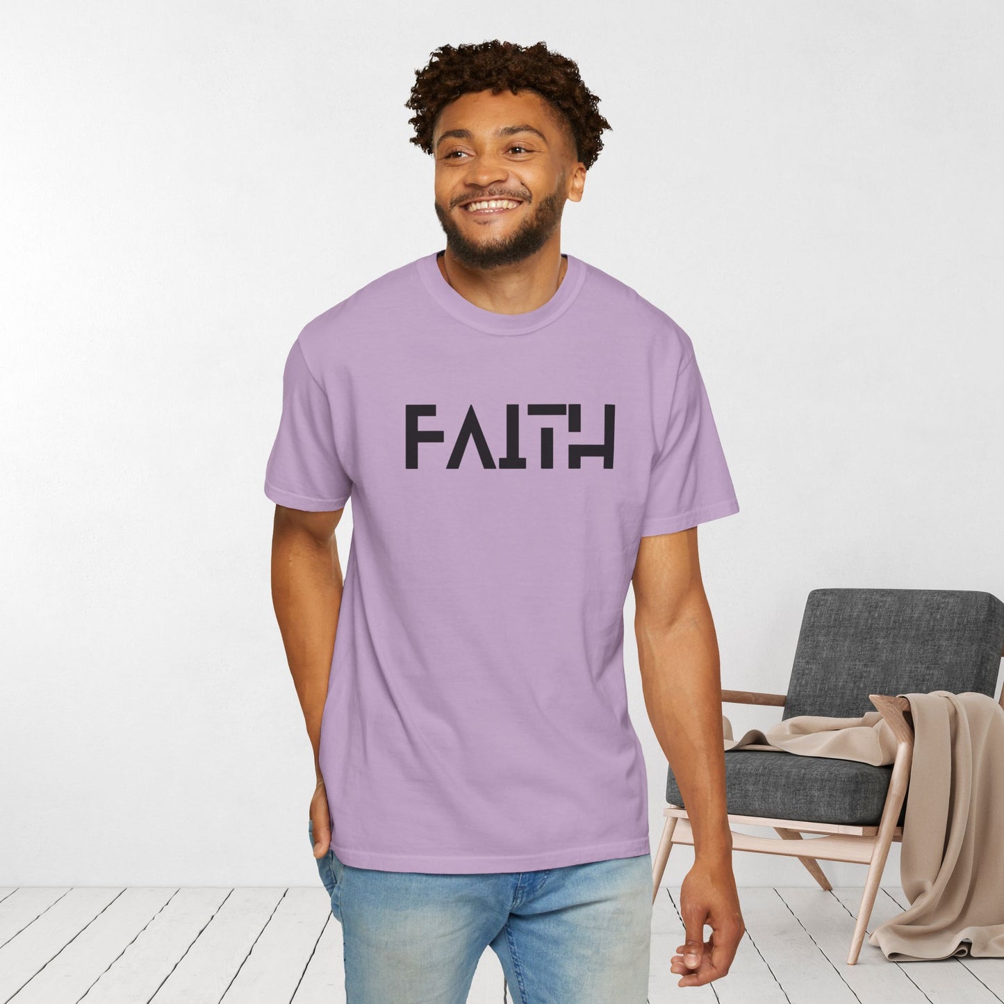 Faith T-shirt - Ephesians 2:8 Comfort Colors Christian Shirt