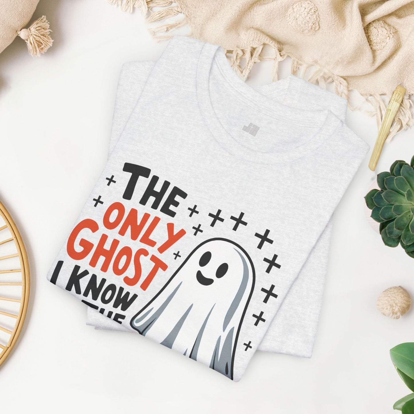 The Only Ghost I Know Is The Holy Ghost Soft Cotton Tee - Christian Shirt