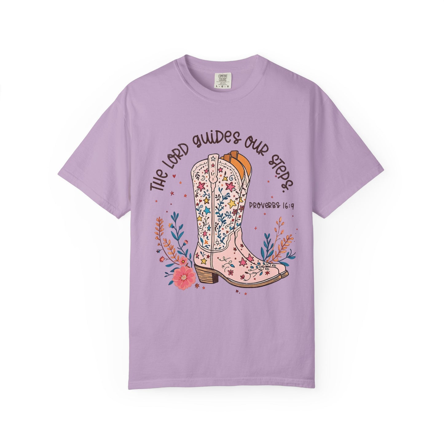 The Lord Guides Our Steps Comfort Colors Shirt