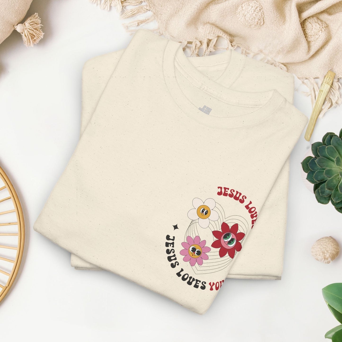 Jesus Loves You Heavy Cotton Tee