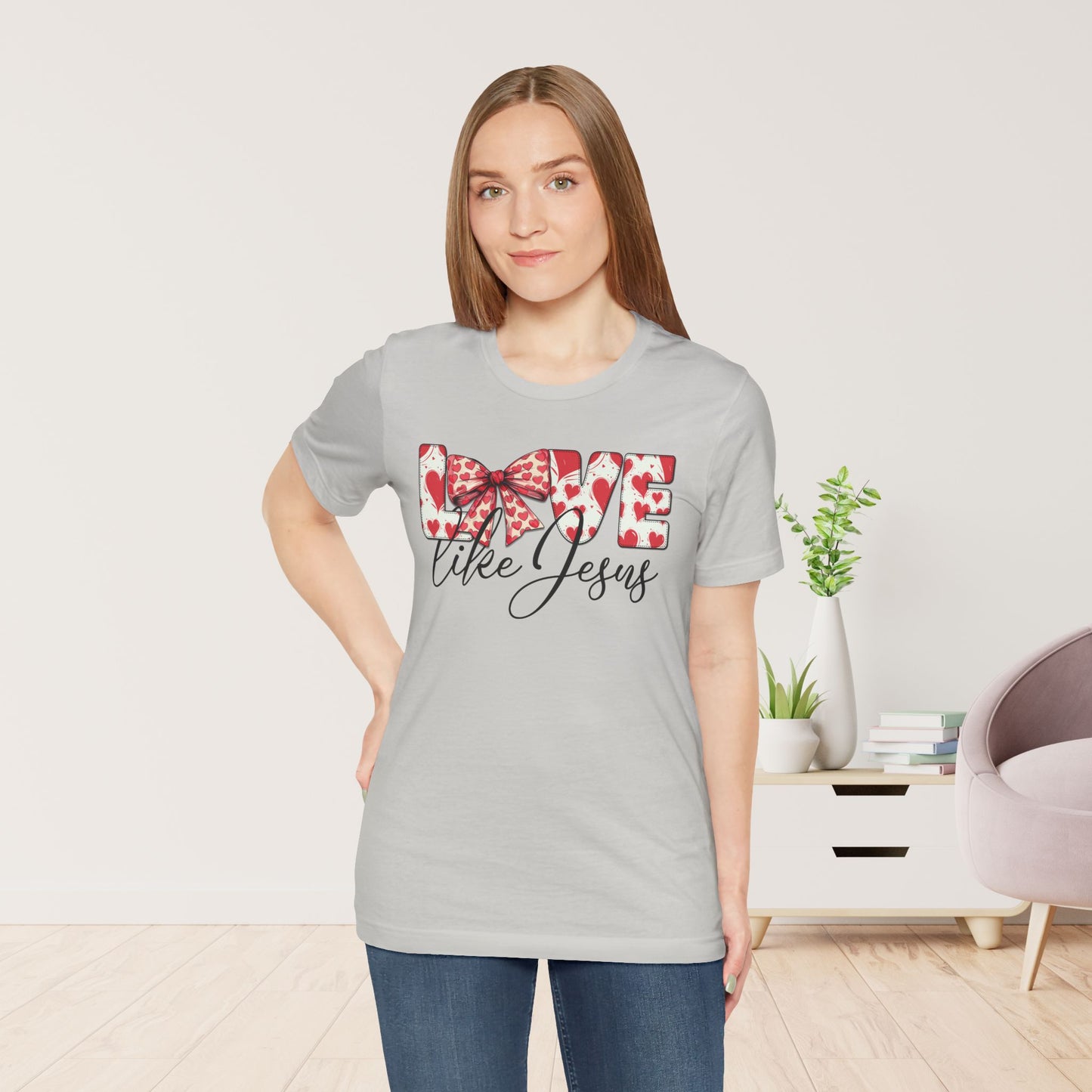 Love Like Jesus Soft Cotton Tee - Christian Shirt