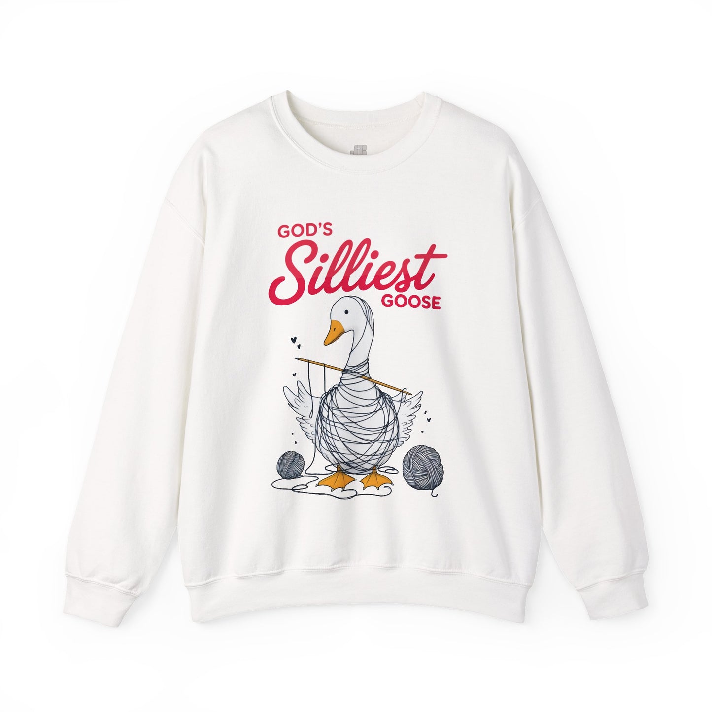 God's Silliest Goose Sweatshirt - Christian Crewneck Pullover