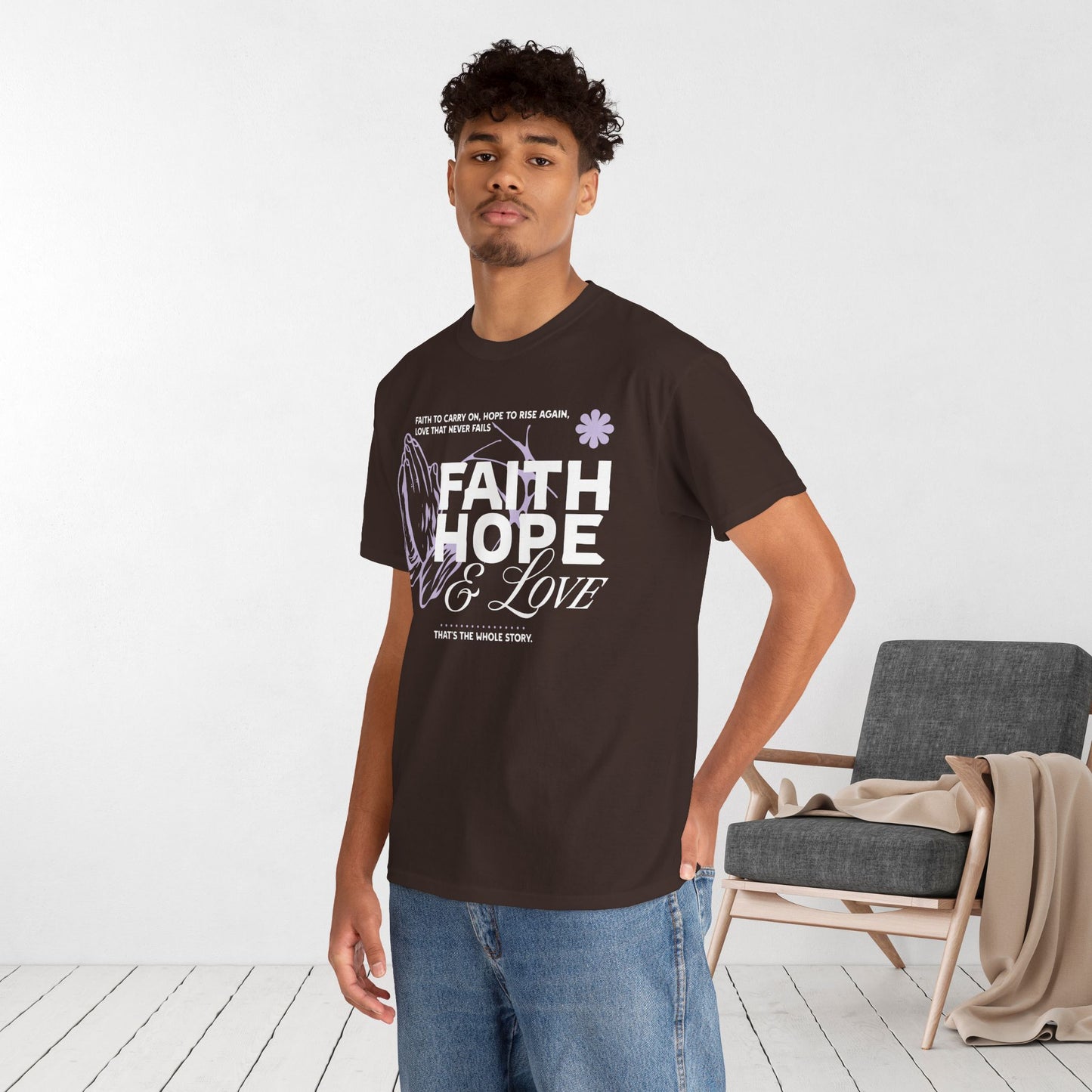 Faith Hope Love Heavy Cotton Tee