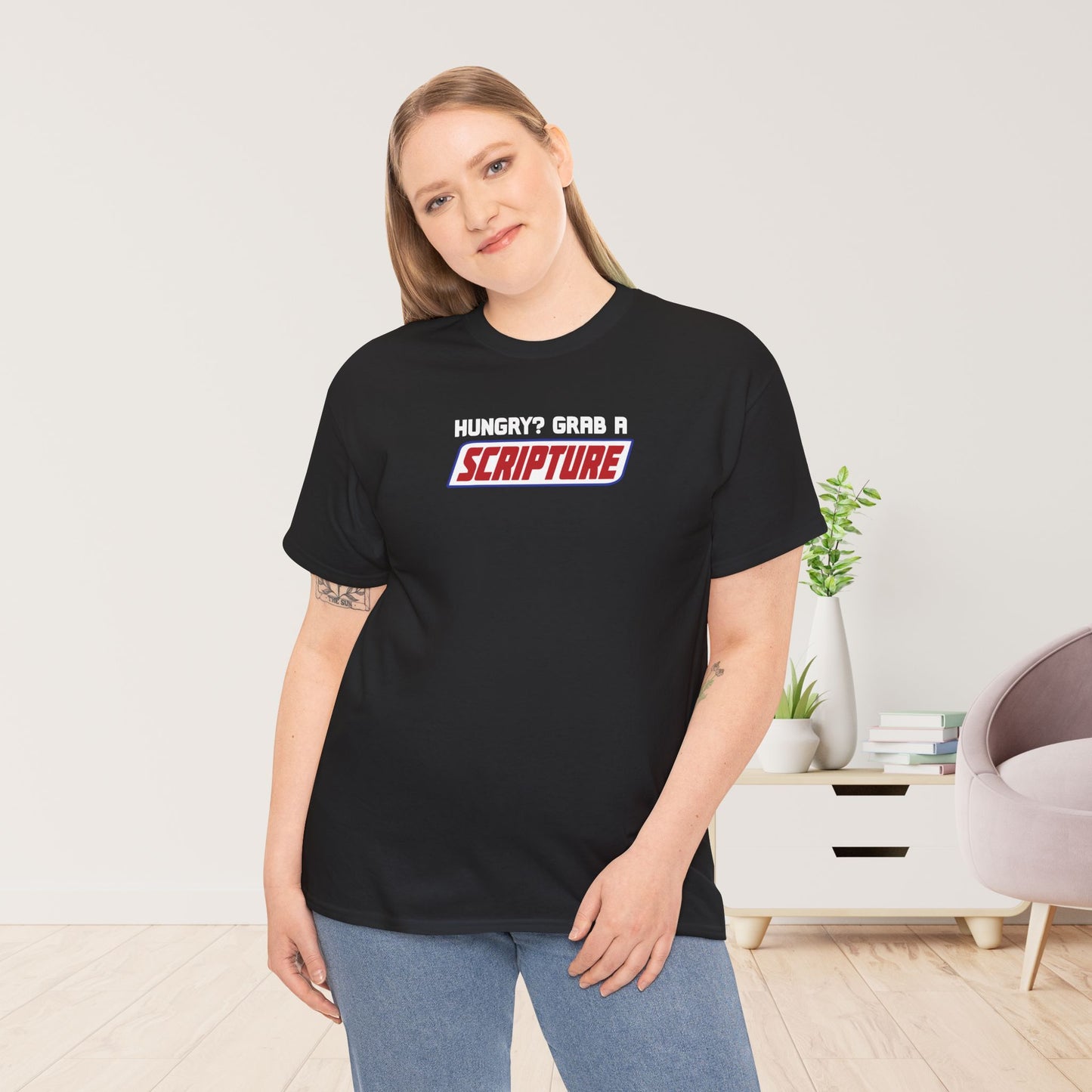 Hungry? Grab a Scripture Heavy Cotton Tee