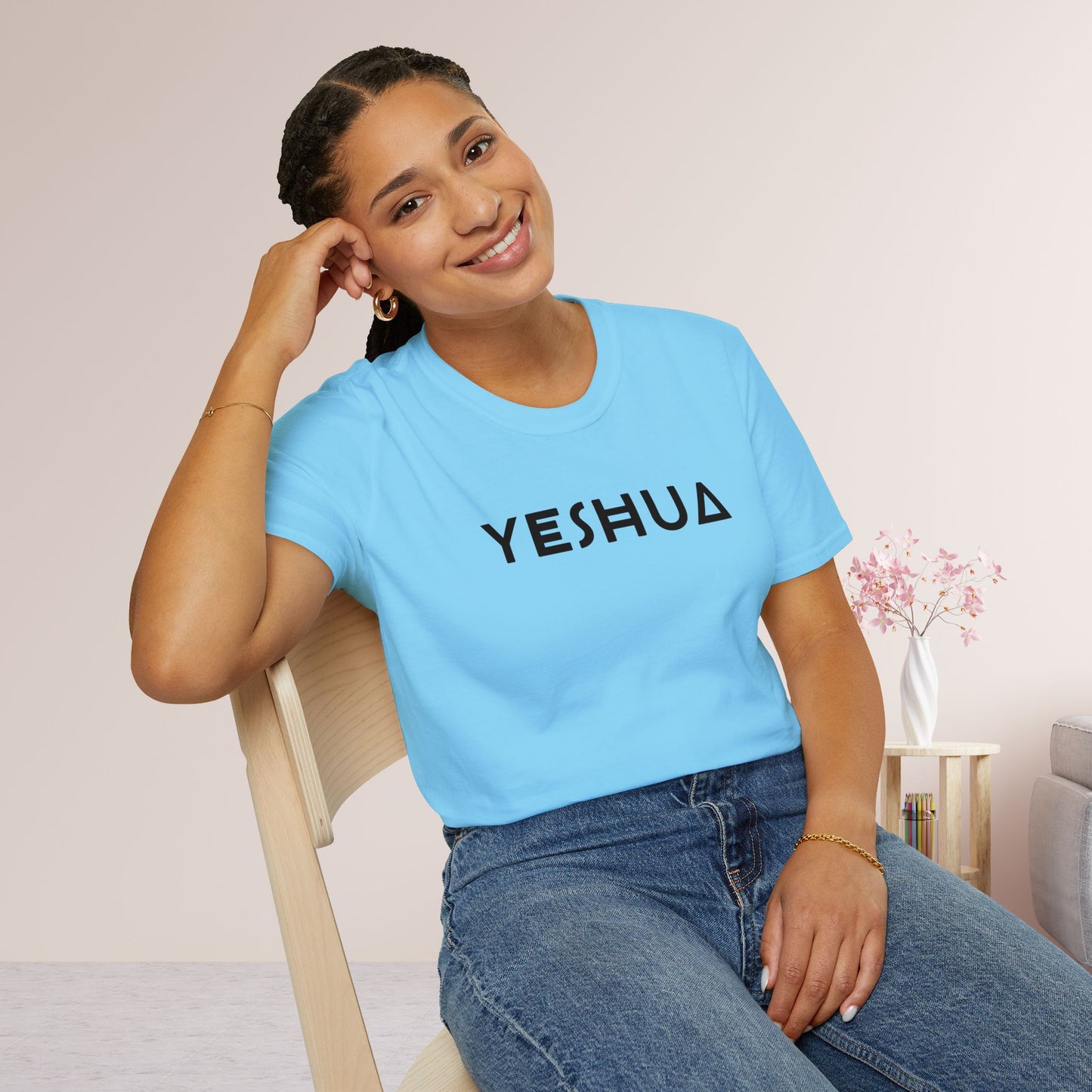 Unisex YESHUA Softstyle T-shirt - Minimalist Christian Shirt