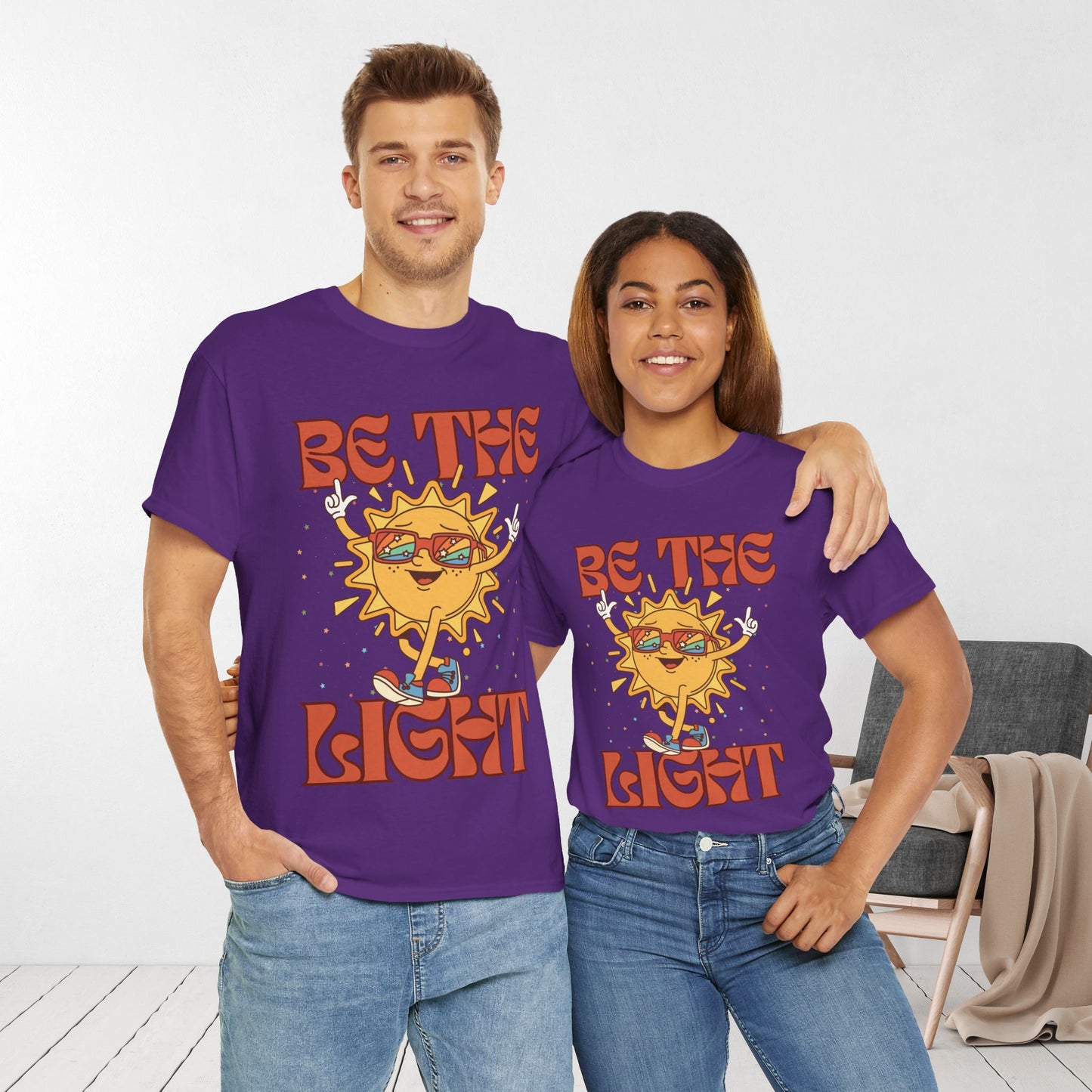 Be The Light Heavy Cotton Tee