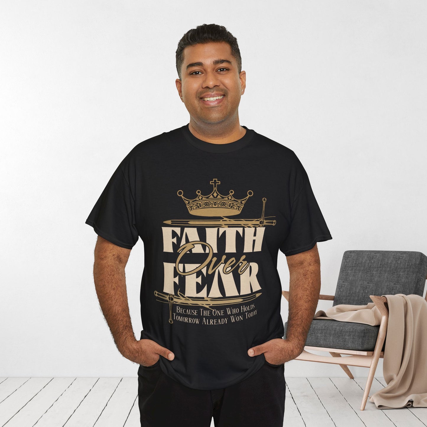 Faith Over Fear Heavy Cotton Tee