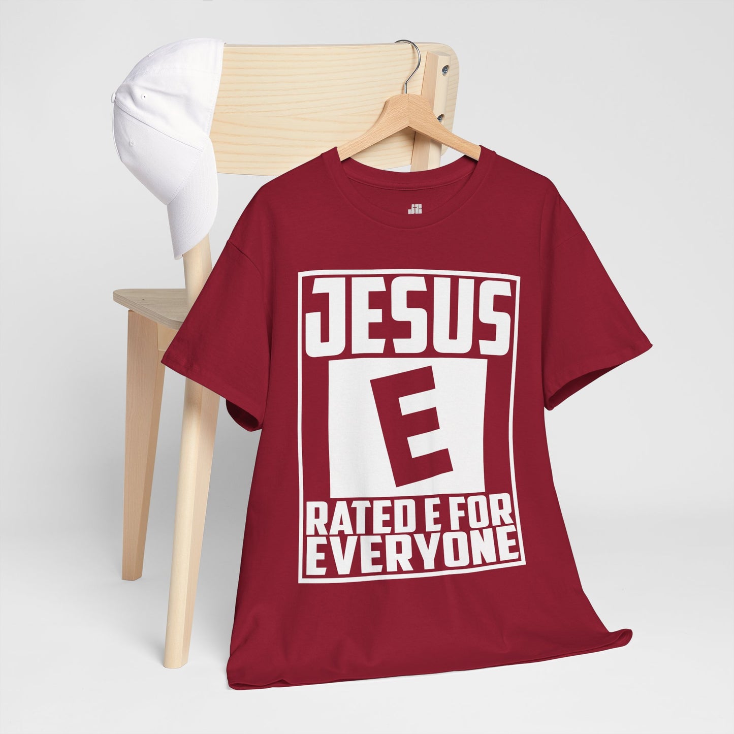 Jesus Rated E for Everyone Heavy Cotton Tee
