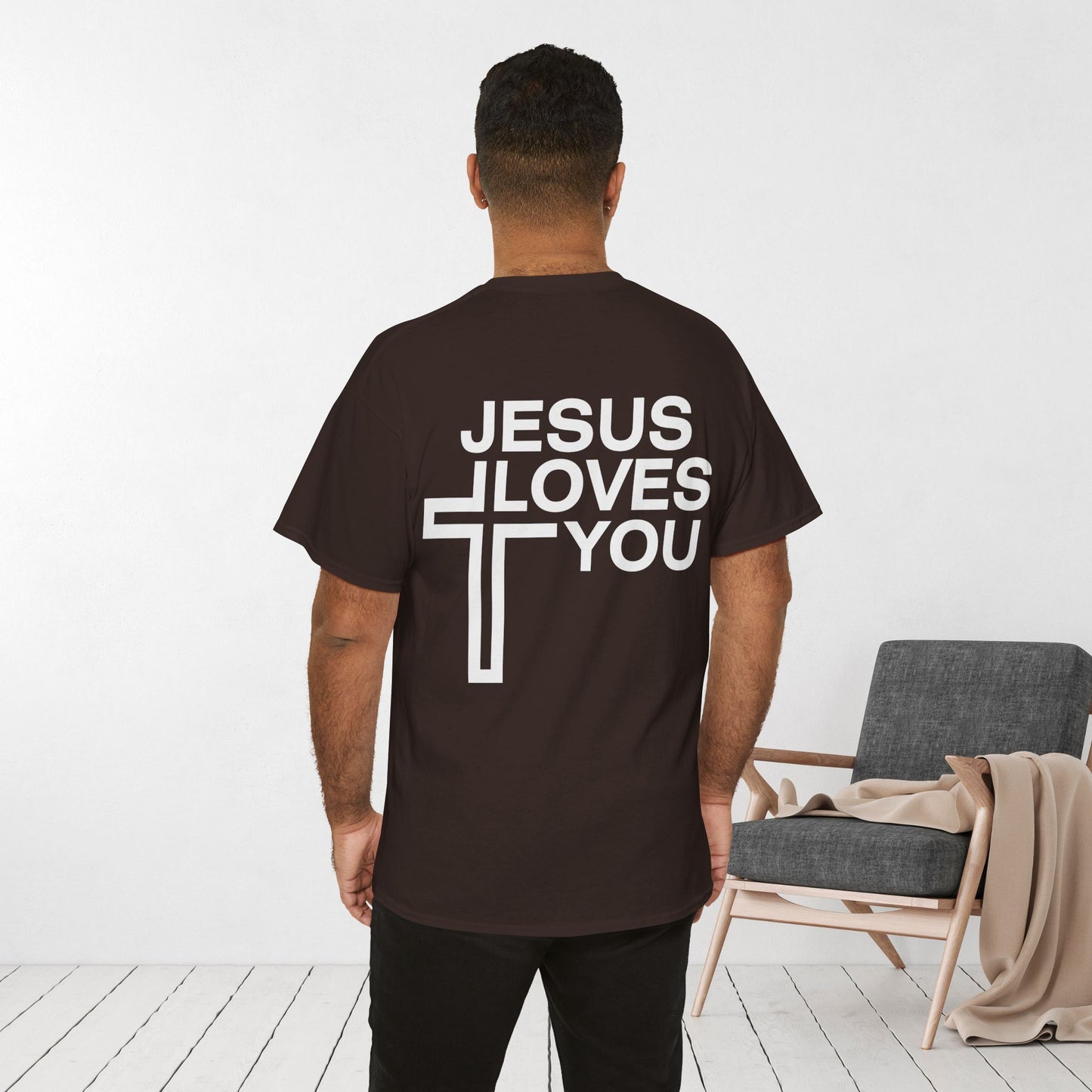 Jesus Loves You Heavy Cotton Tee