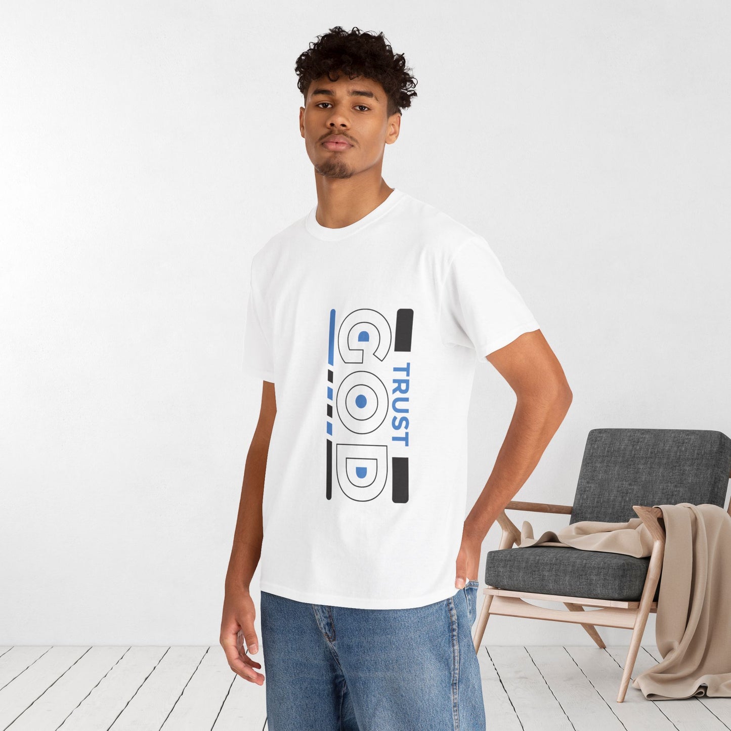 Keep Calm and Trust God Heavy Cotton Tee