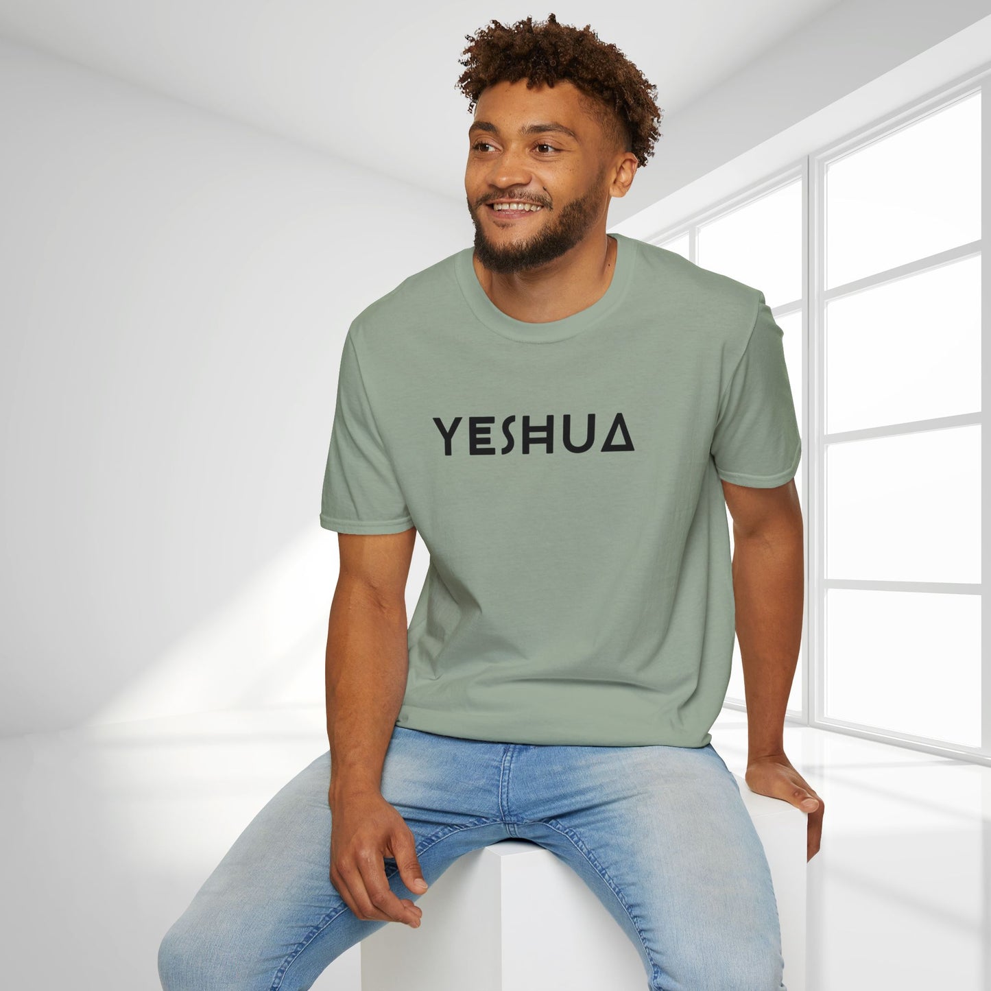 Unisex YESHUA Softstyle T-shirt - Minimalist Christian Shirt