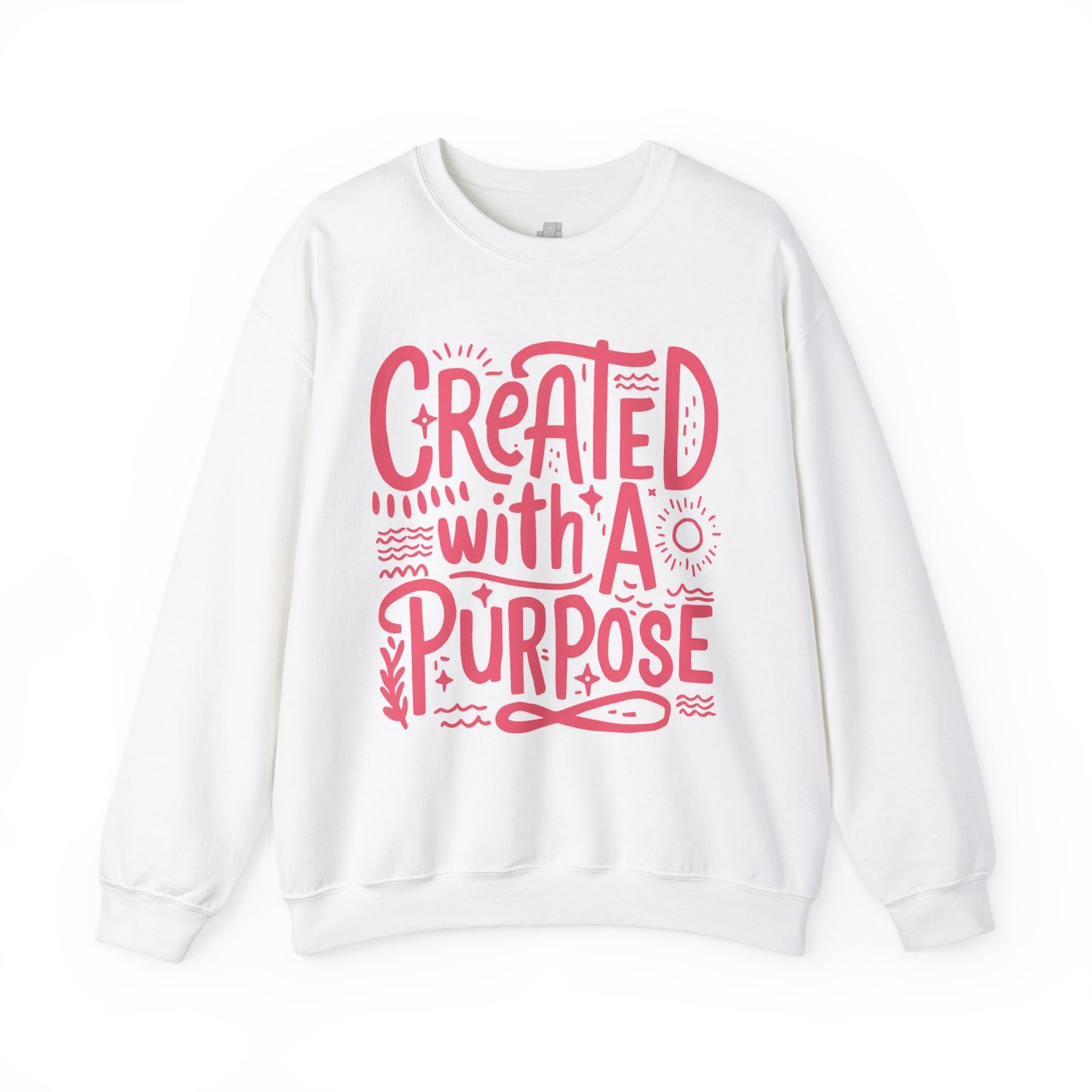 Created With a Purpose Sweatshirt - Christian Mom Sweatshirt