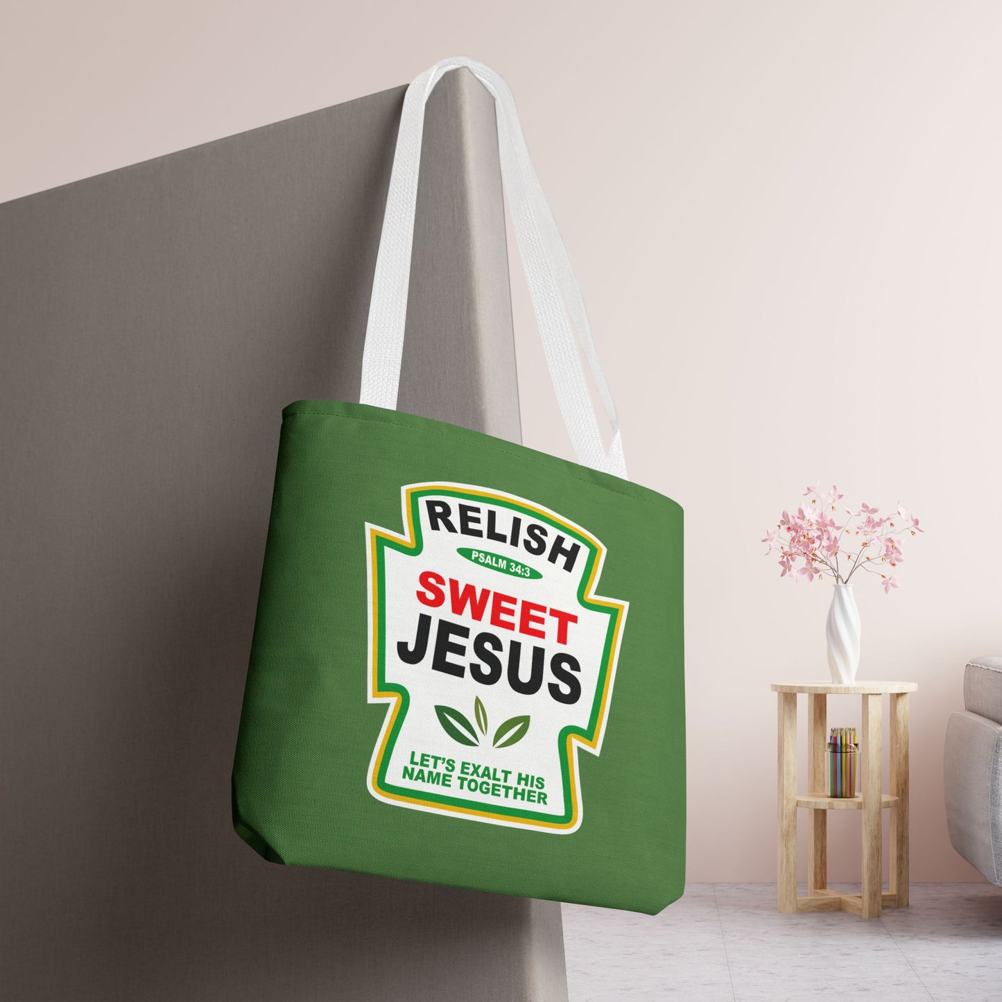 Relish Sweet Jesus Tote Bag - 16"
