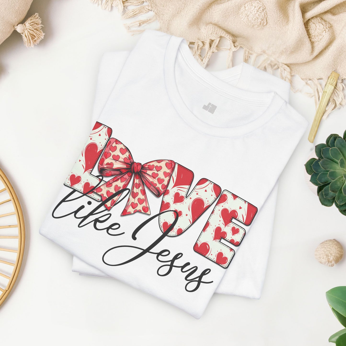 Love Like Jesus Soft Cotton Tee - Christian Shirt