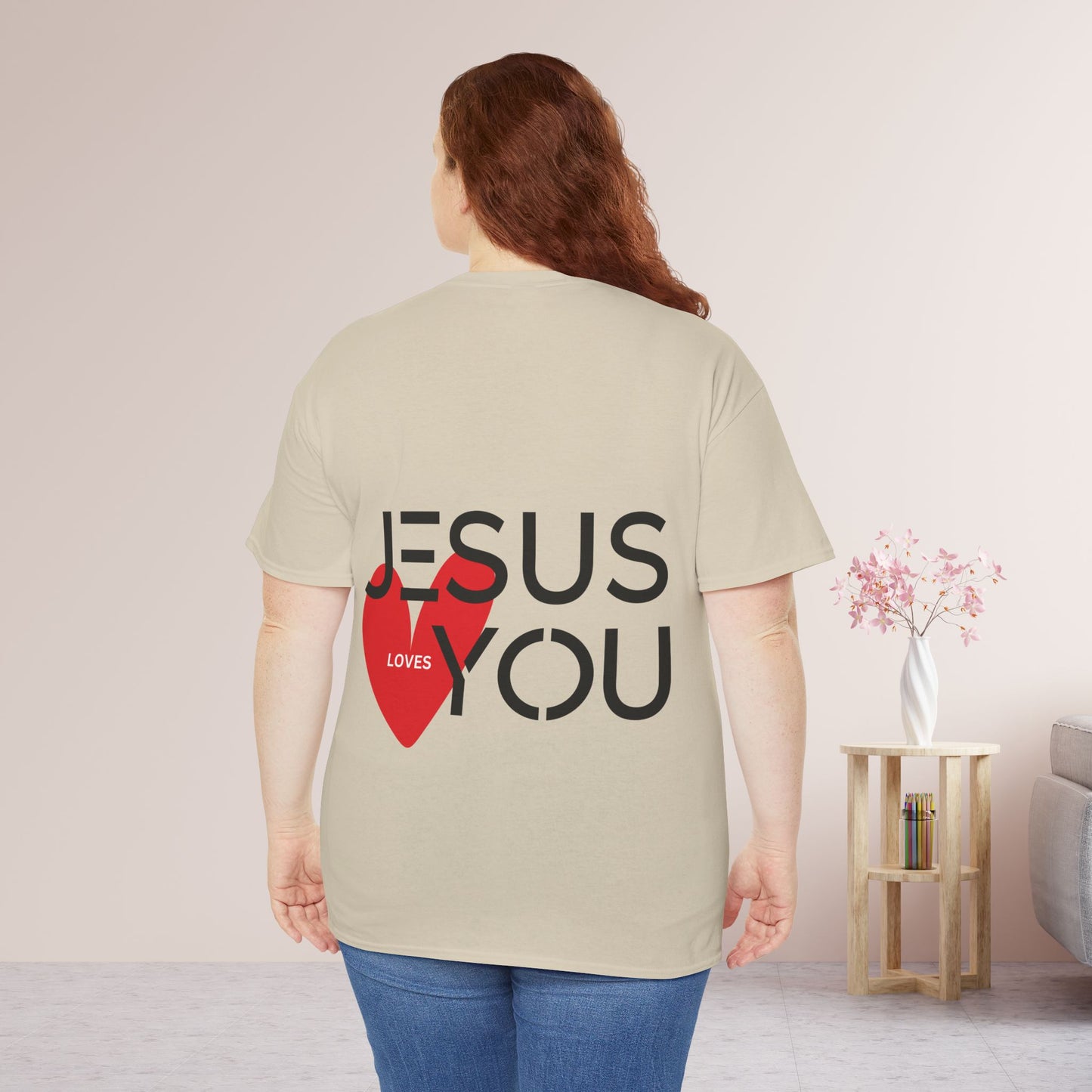 Jesus Loves You Heavy Cotton Tee