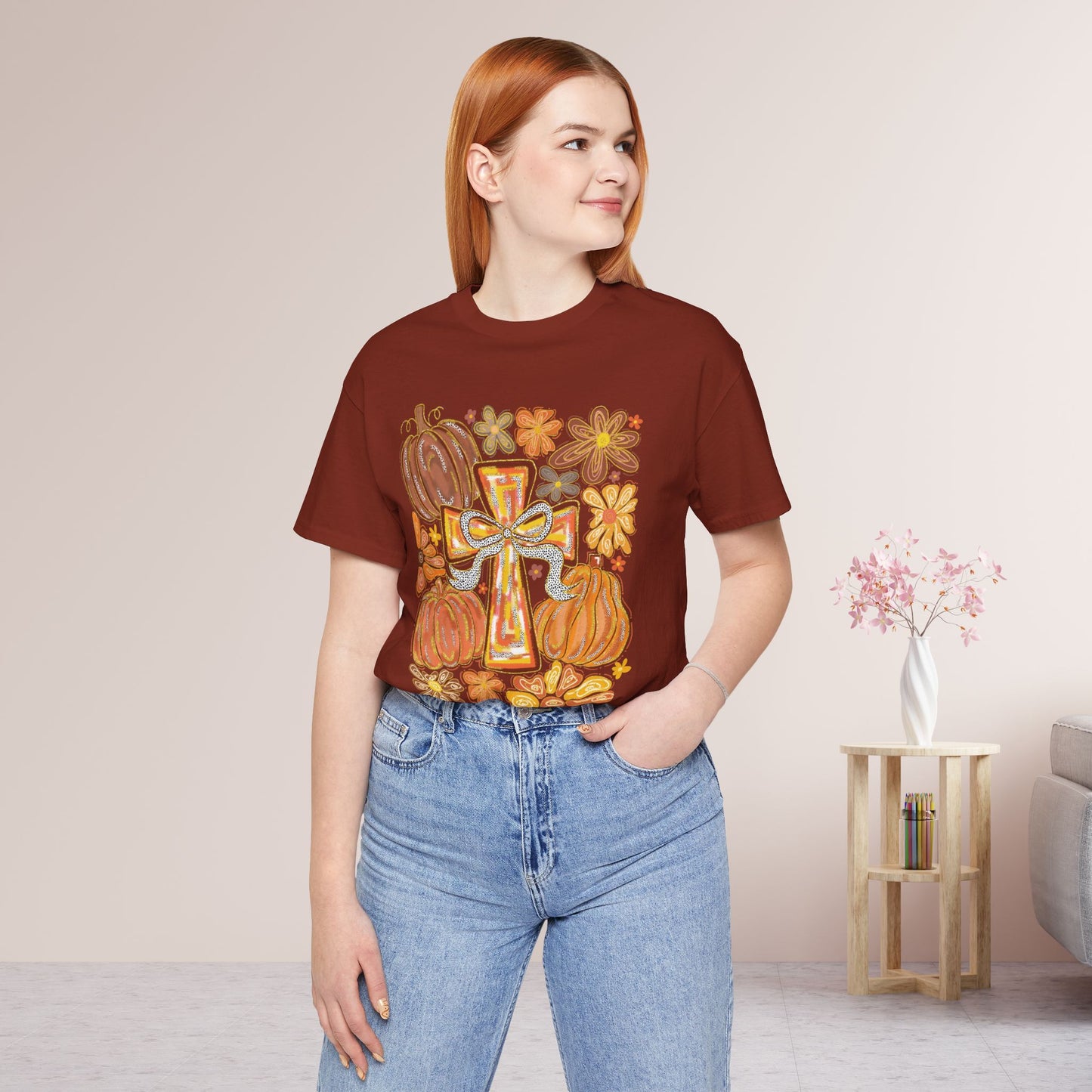 Trendy Fall Christian Soft Cotton Tee