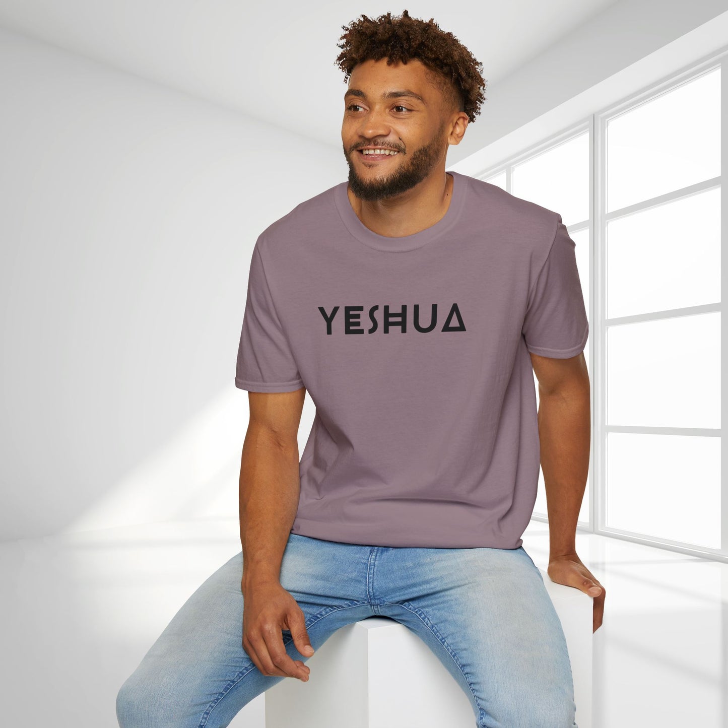 Unisex YESHUA Softstyle T-shirt - Minimalist Christian Shirt