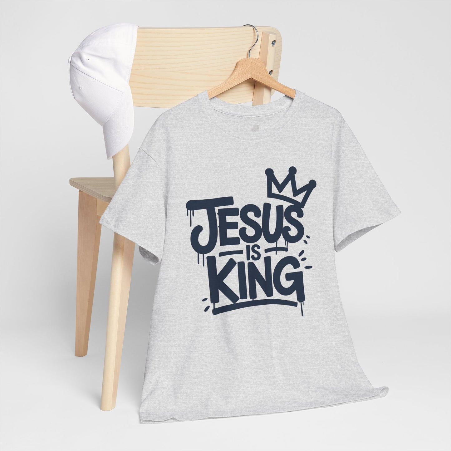 Jesus is King Heavy Cotton Tee