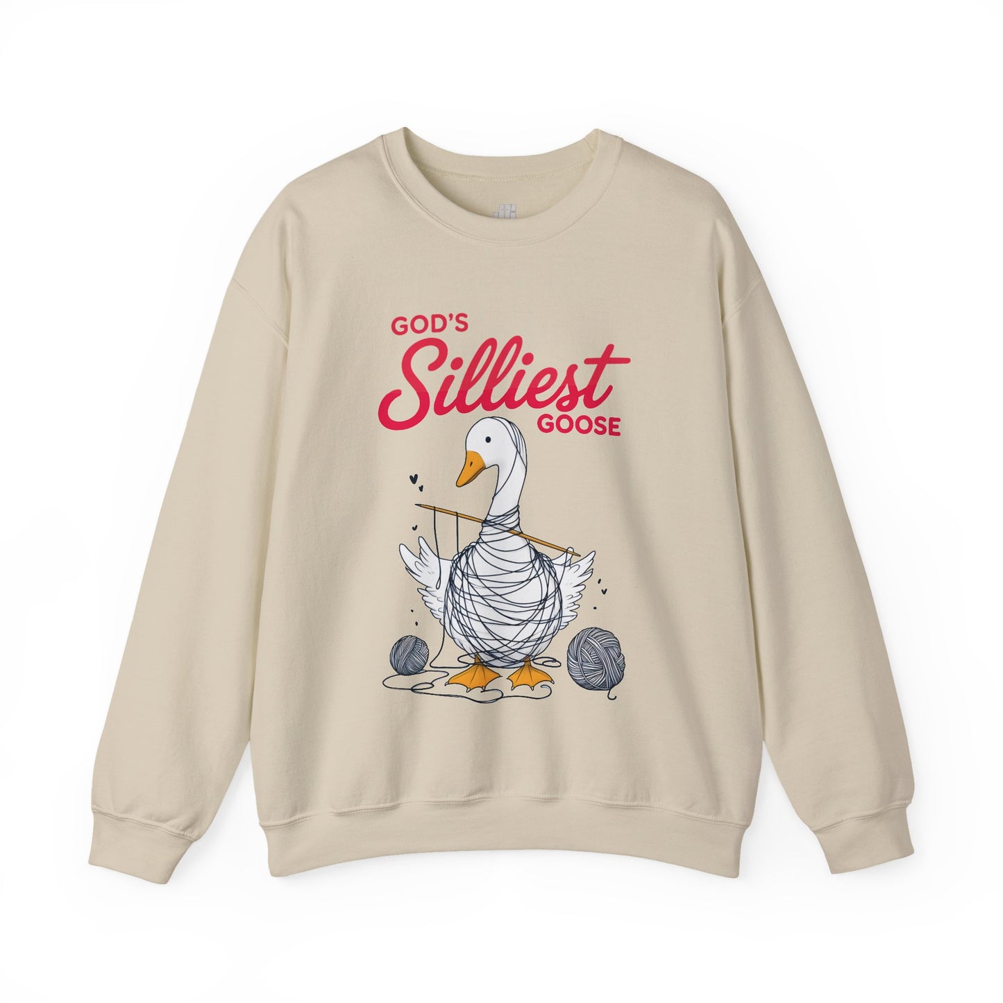 God's Silliest Goose Sweatshirt - Christian Crewneck Pullover