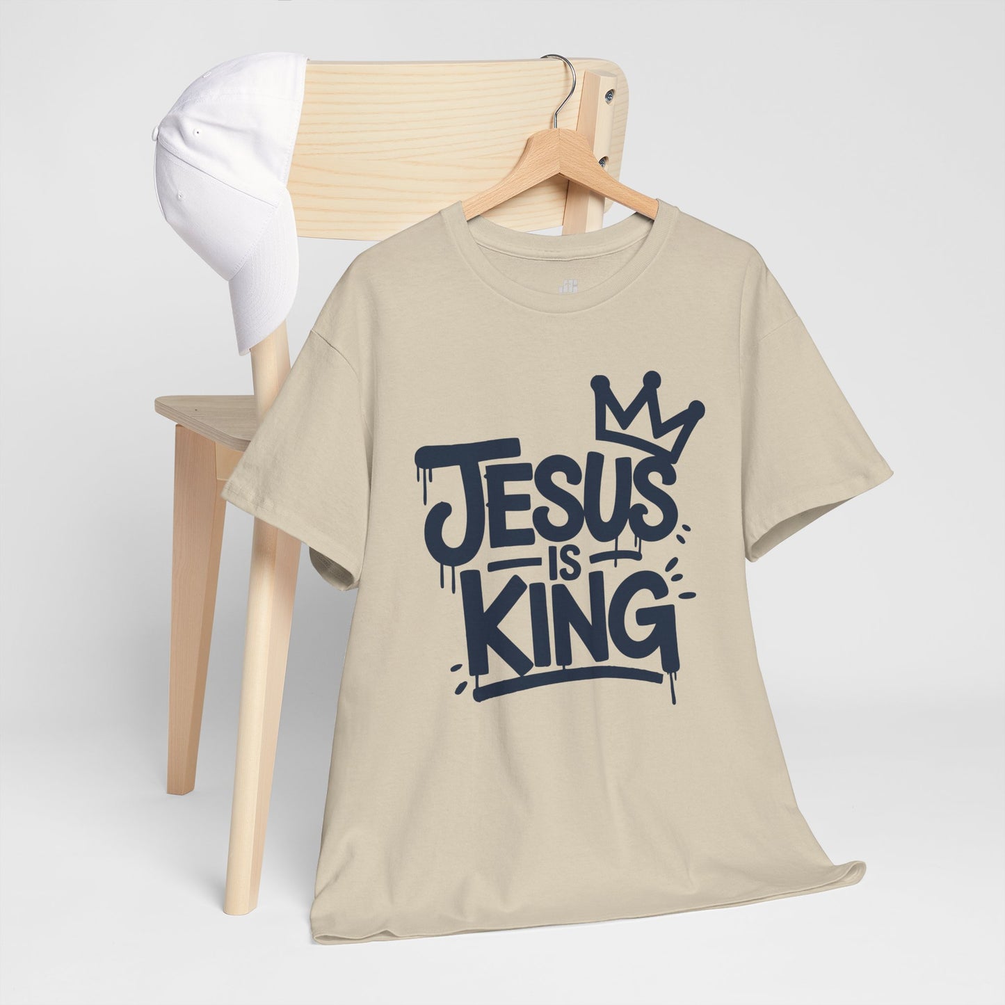 Jesus is King Heavy Cotton Tee