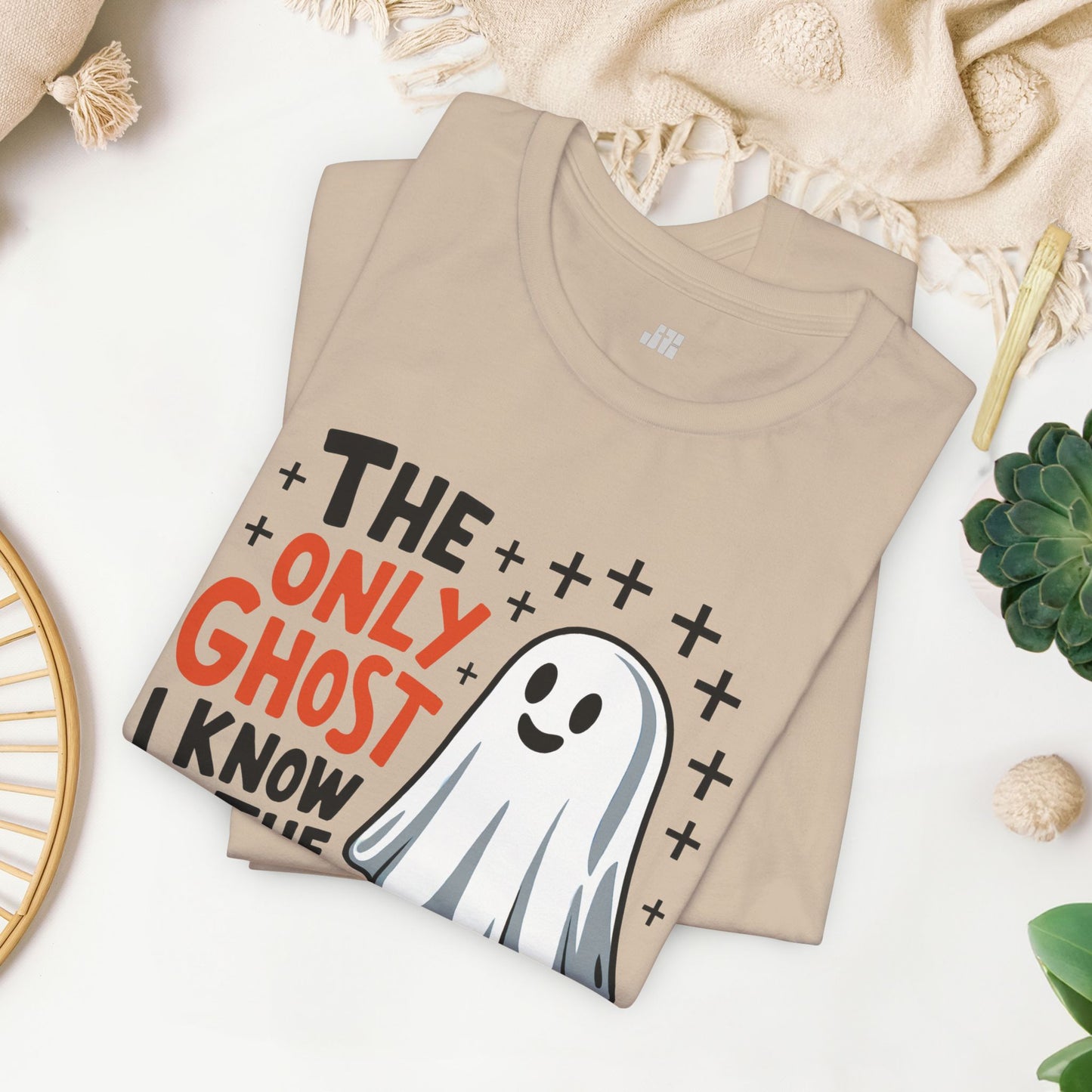 The Only Ghost I Know Is The Holy Ghost Soft Cotton Tee - Christian Shirt