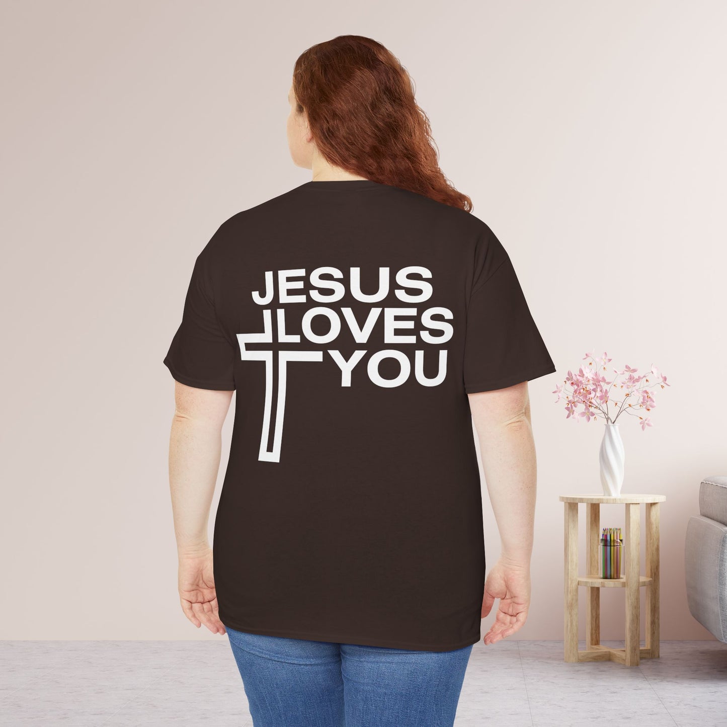 Jesus Loves You Heavy Cotton Tee