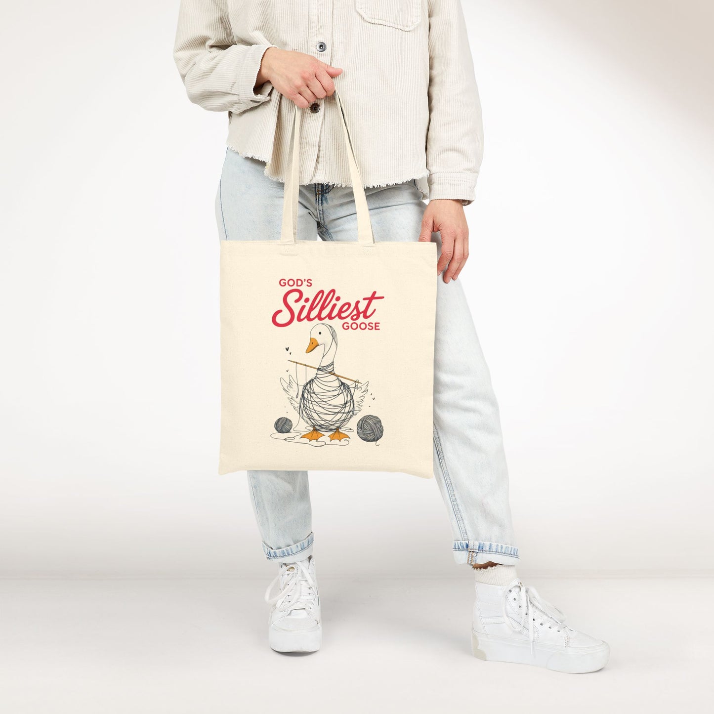 God's Silliest Goose Canvas Tote Bag