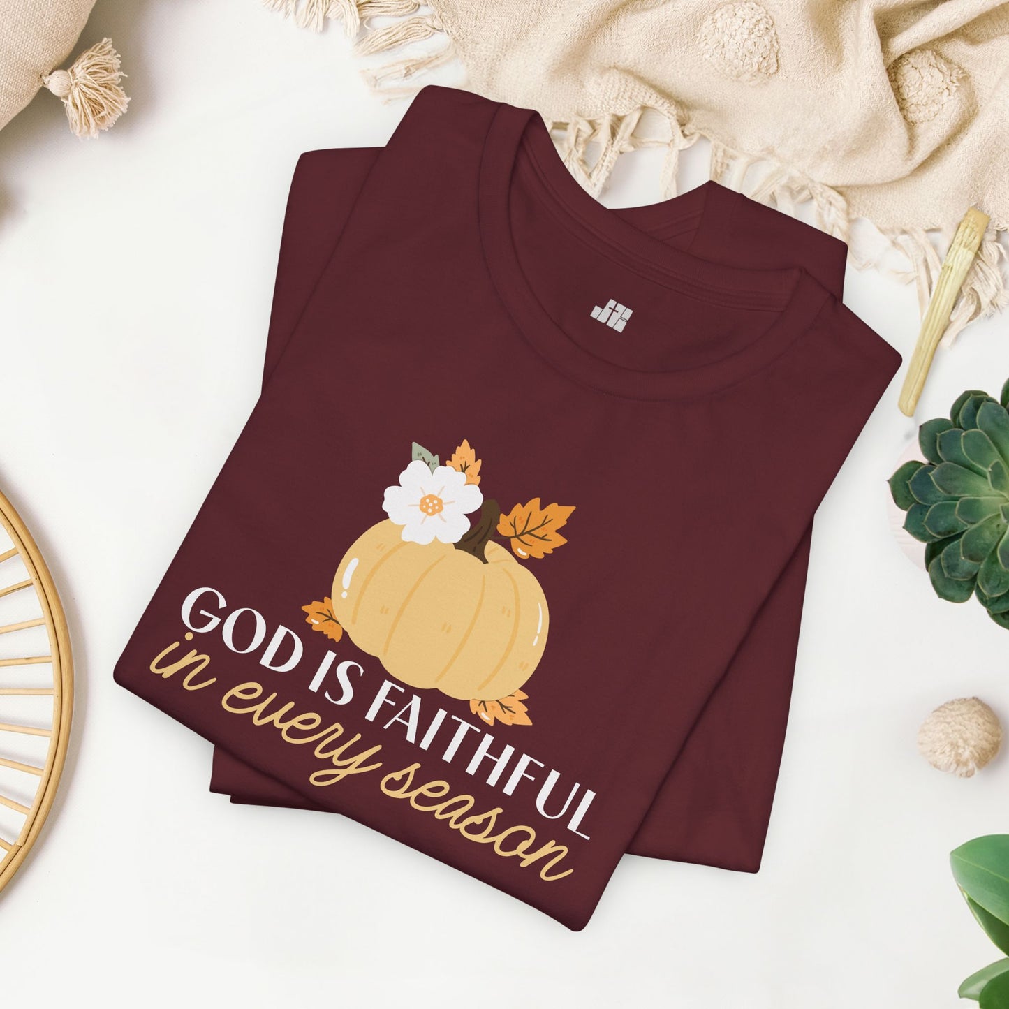 God is Faithful in Every Season Soft Cotton Tee