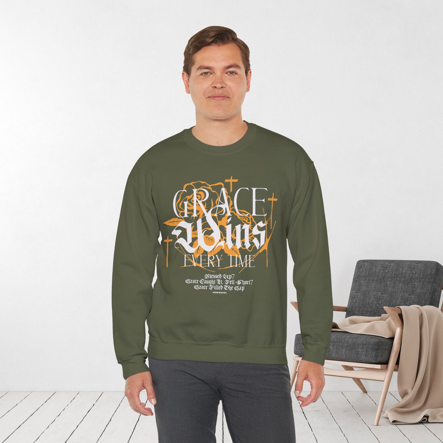 Grace Wins Every Time Sweatshirt