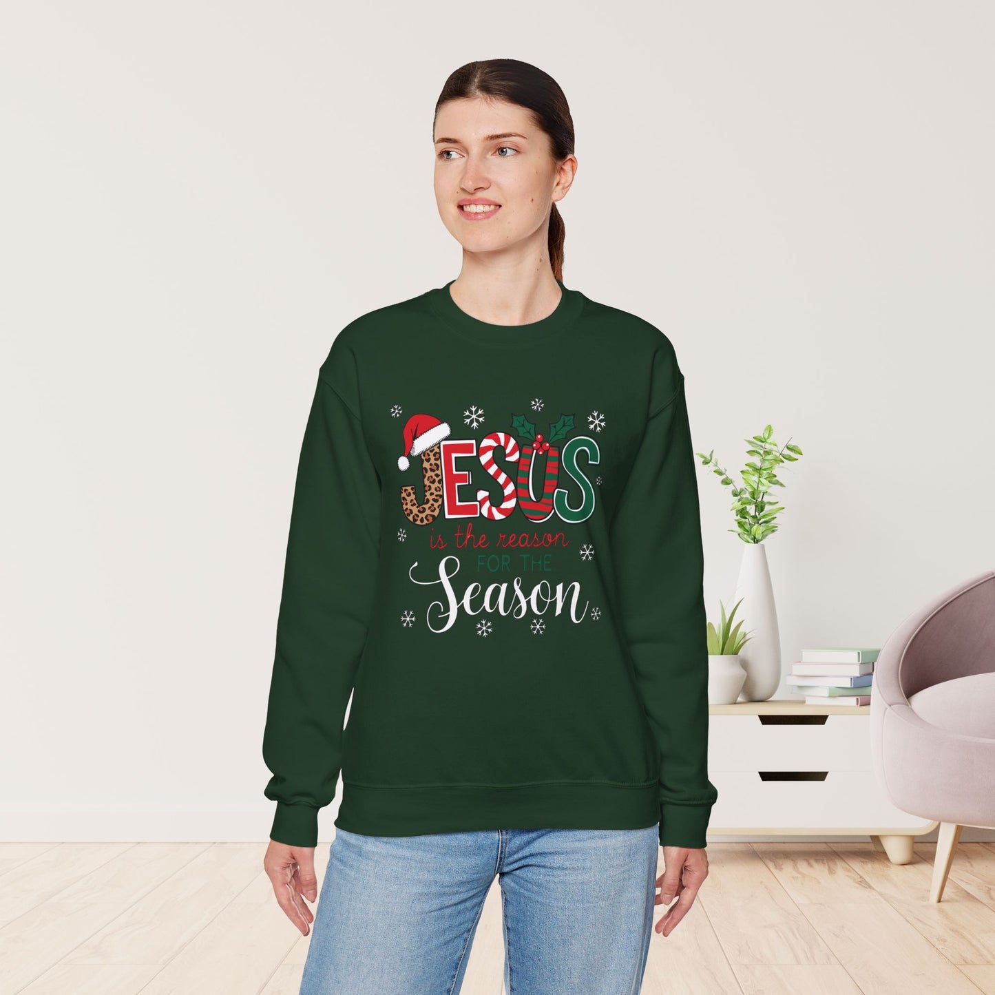 Jesus Is The Reason For The Season Christian Sweatshirt - Christmas Pullover