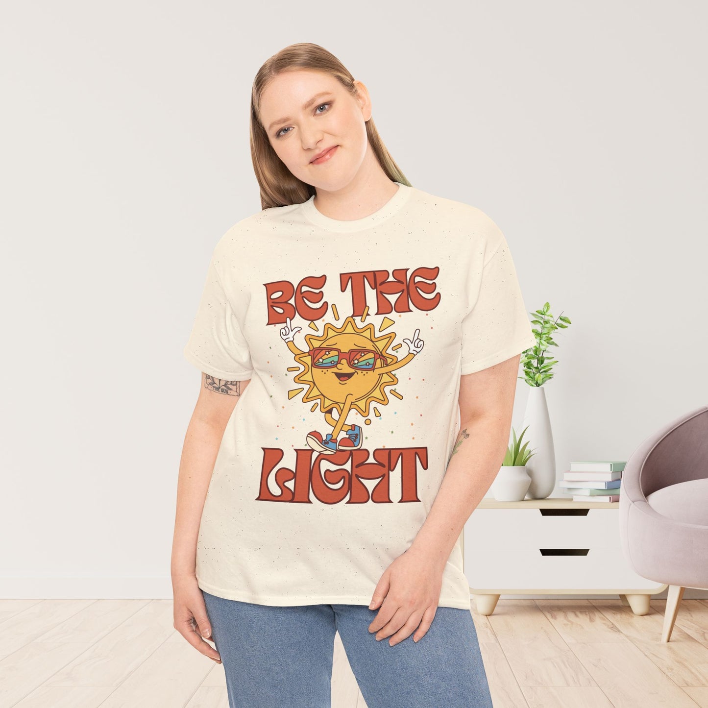 Be The Light Heavy Cotton Tee