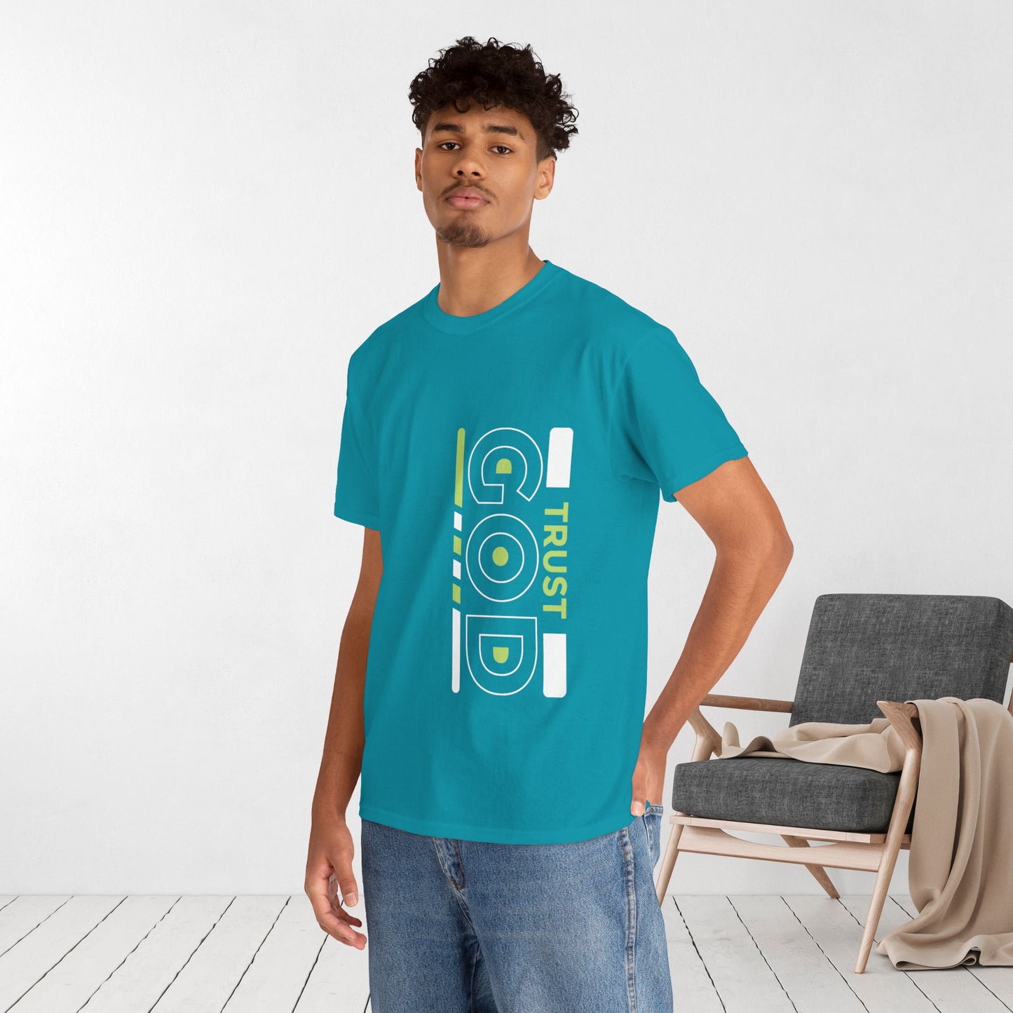 Keep Calm and Trust God Heavy Cotton Tee