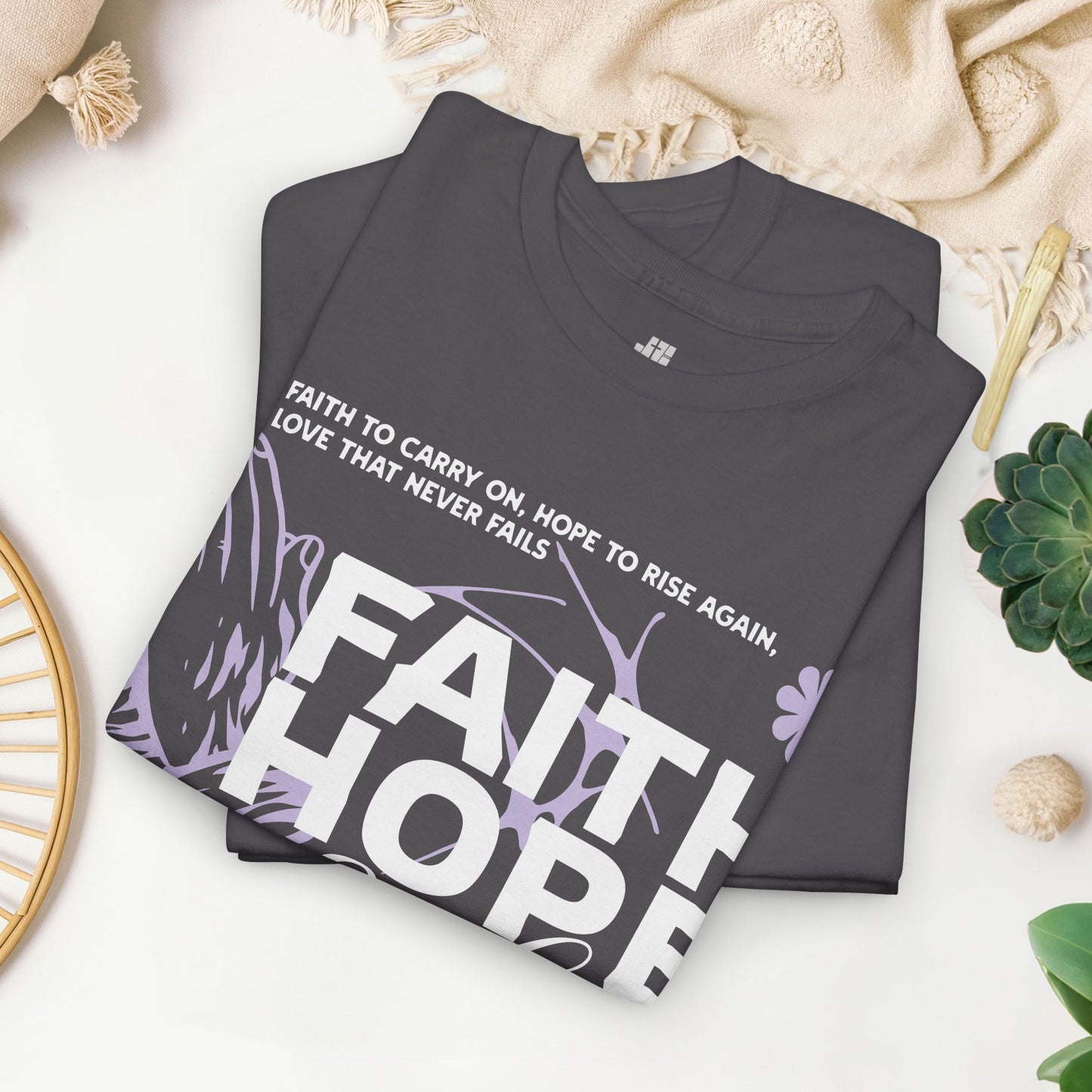 Faith Hope Love Heavy Cotton Tee
