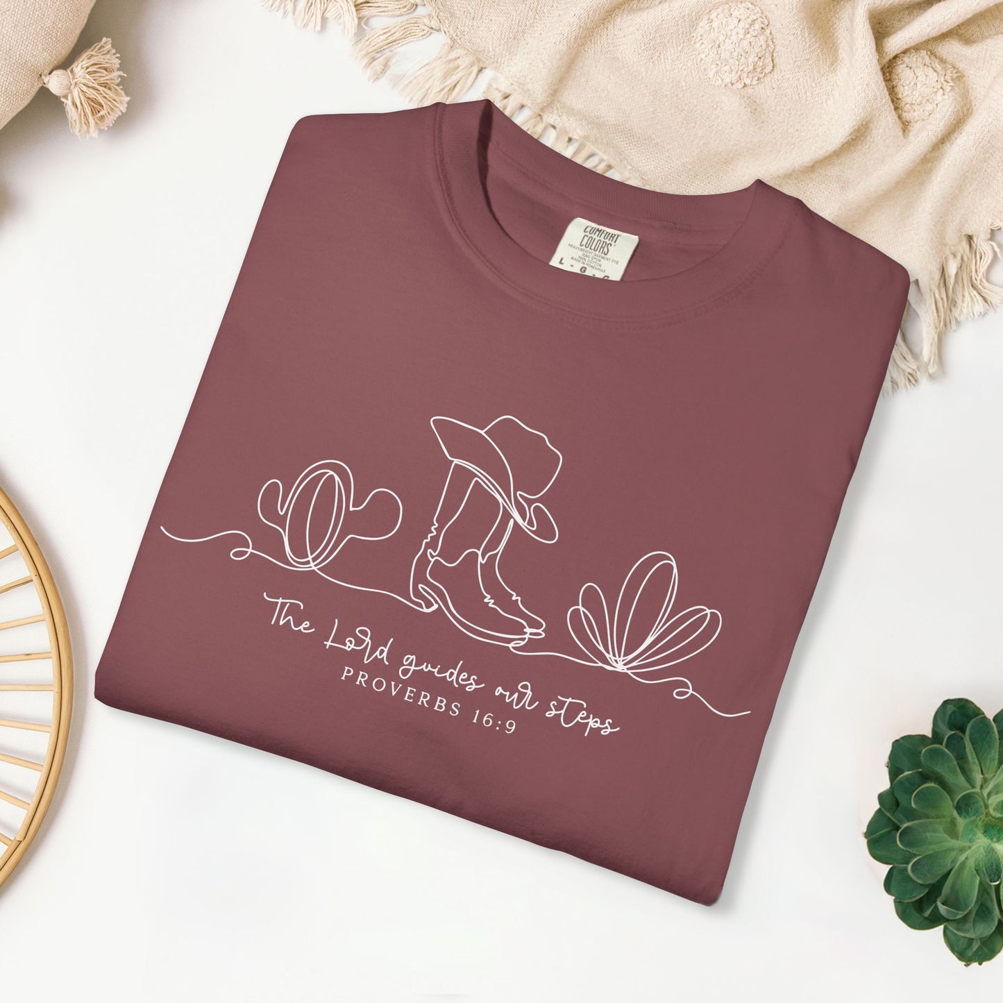 The Lord Guides Our Steps Comfort Colors Shirt