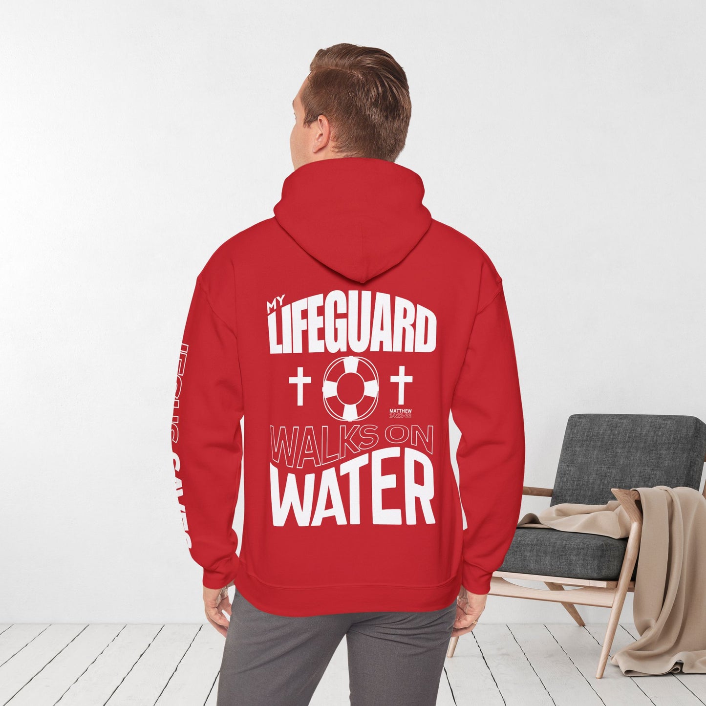 My Lifeguard Walks On Water Hoodie