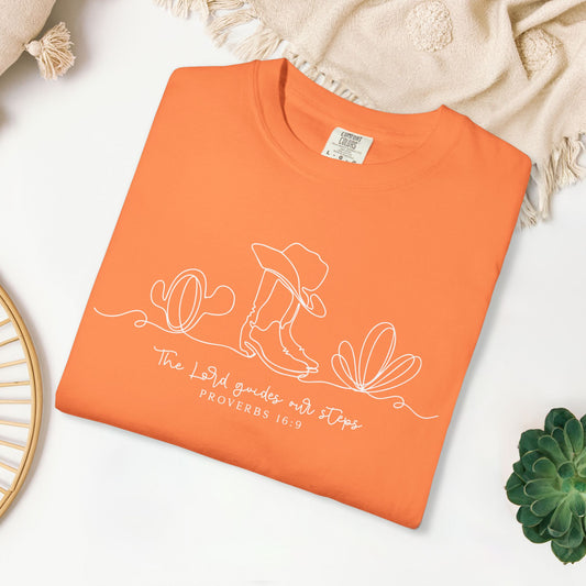 The Lord Guides Our Steps Comfort Colors Shirt