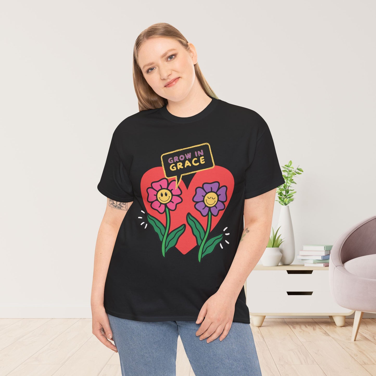 Grow In Grace Heavy Cotton Tee