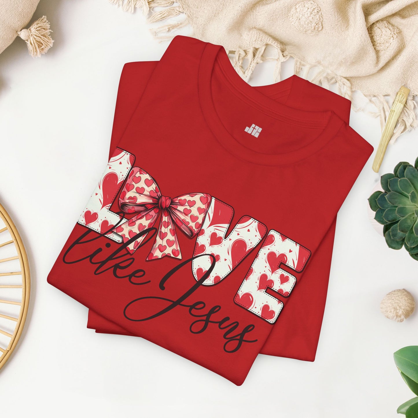 Love Like Jesus Soft Cotton Tee - Christian Shirt