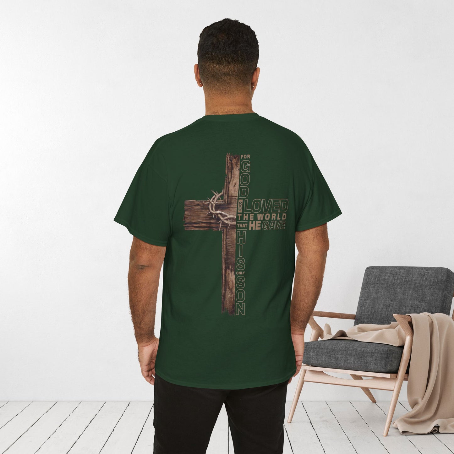 John 3:16 Heavy Cotton Tee